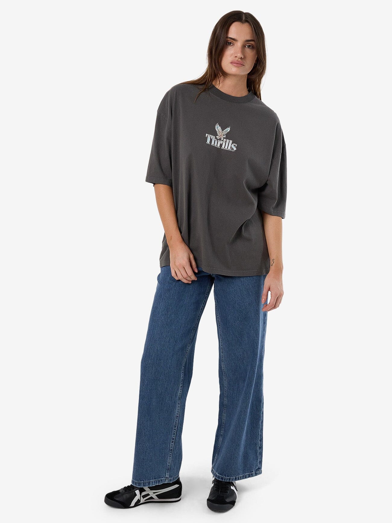 Strength And Glory Oversized Tee - Merch Black - Image 3