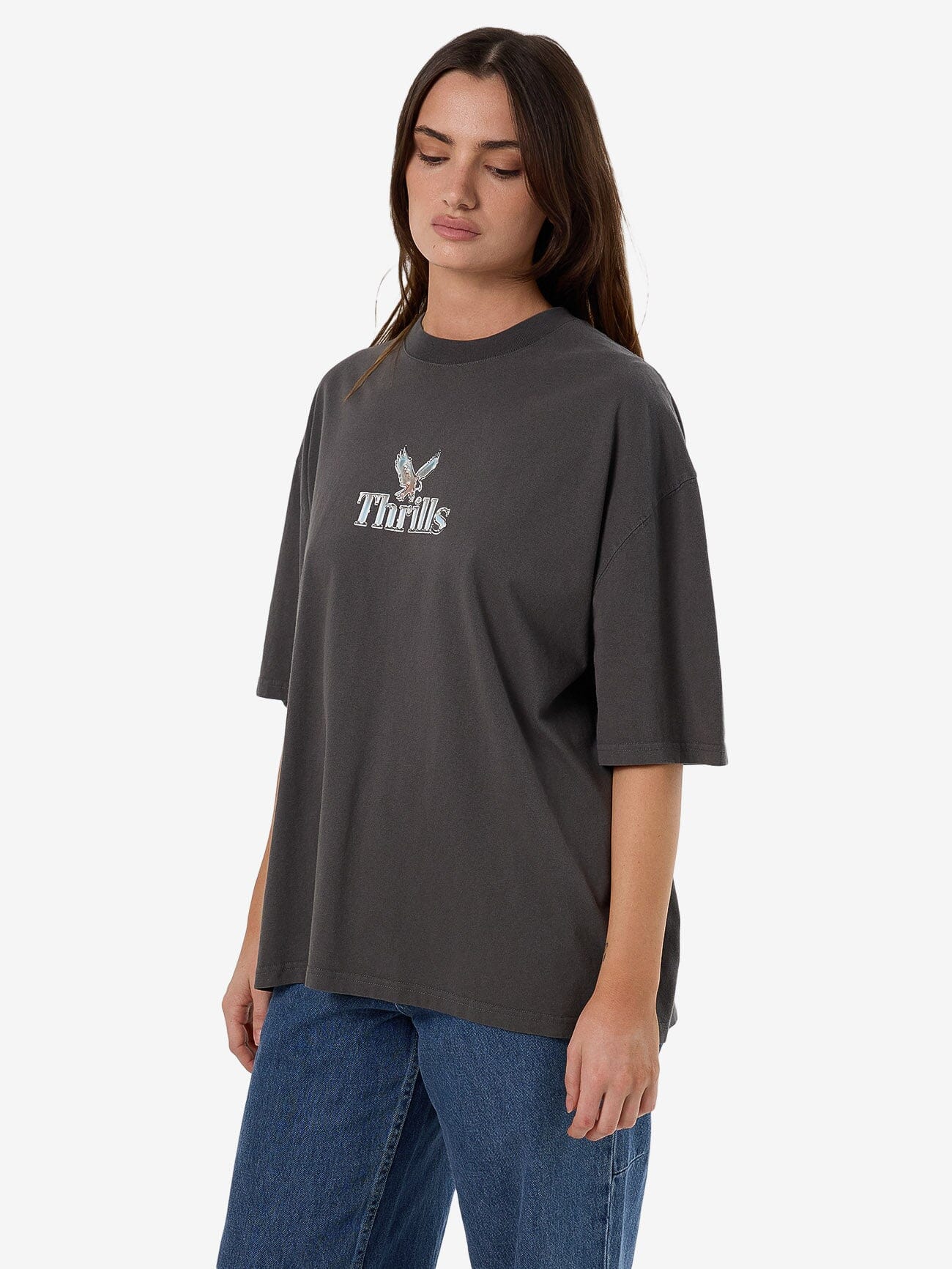 Strength And Glory Oversized Tee - Merch Black - Image 4