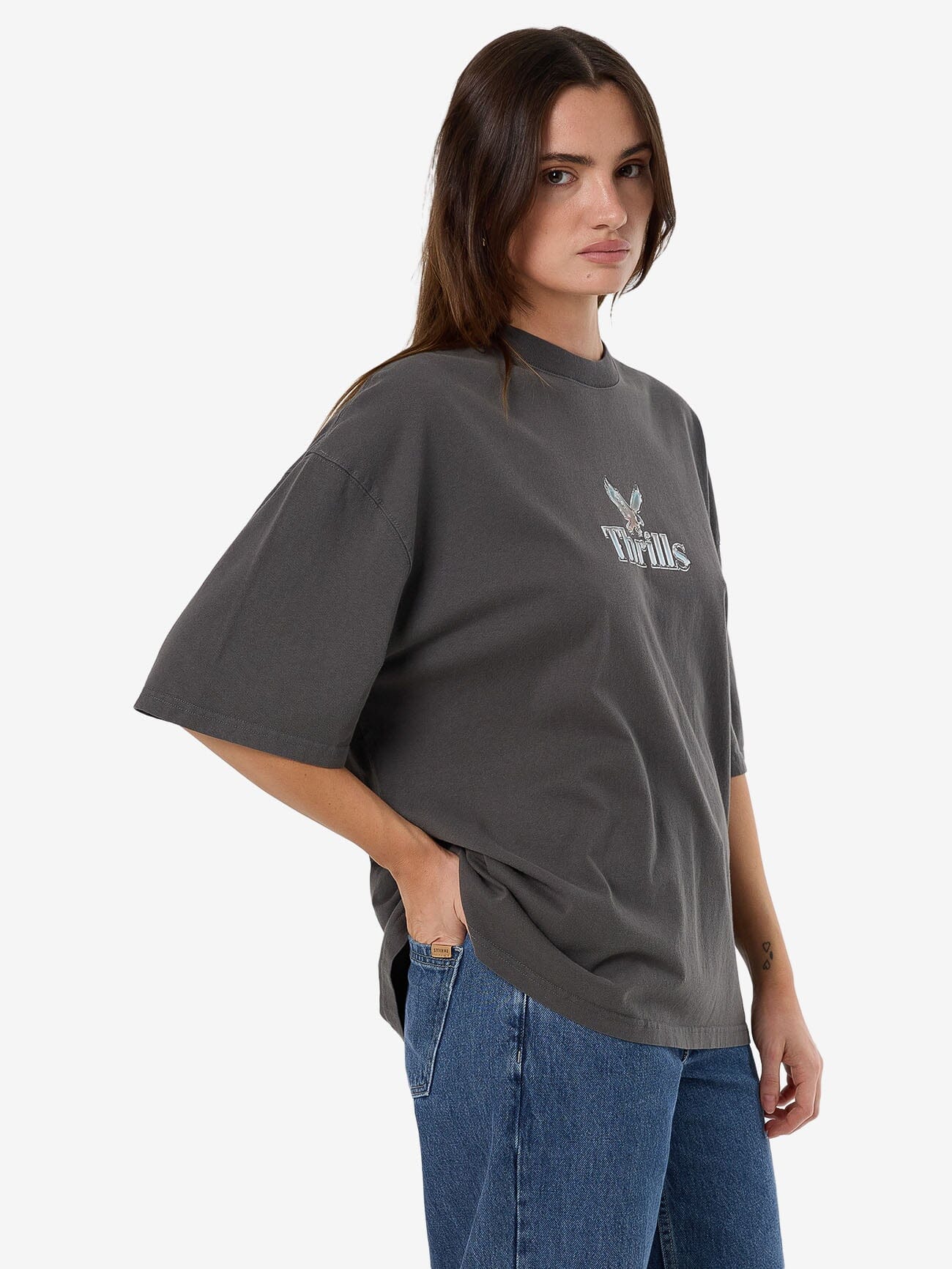 Strength And Glory Oversized Tee - Merch Black - Image 6