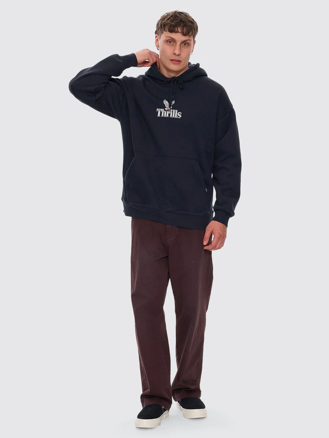 Strength & Glory Slouch Pull On Hood - Twilight Black