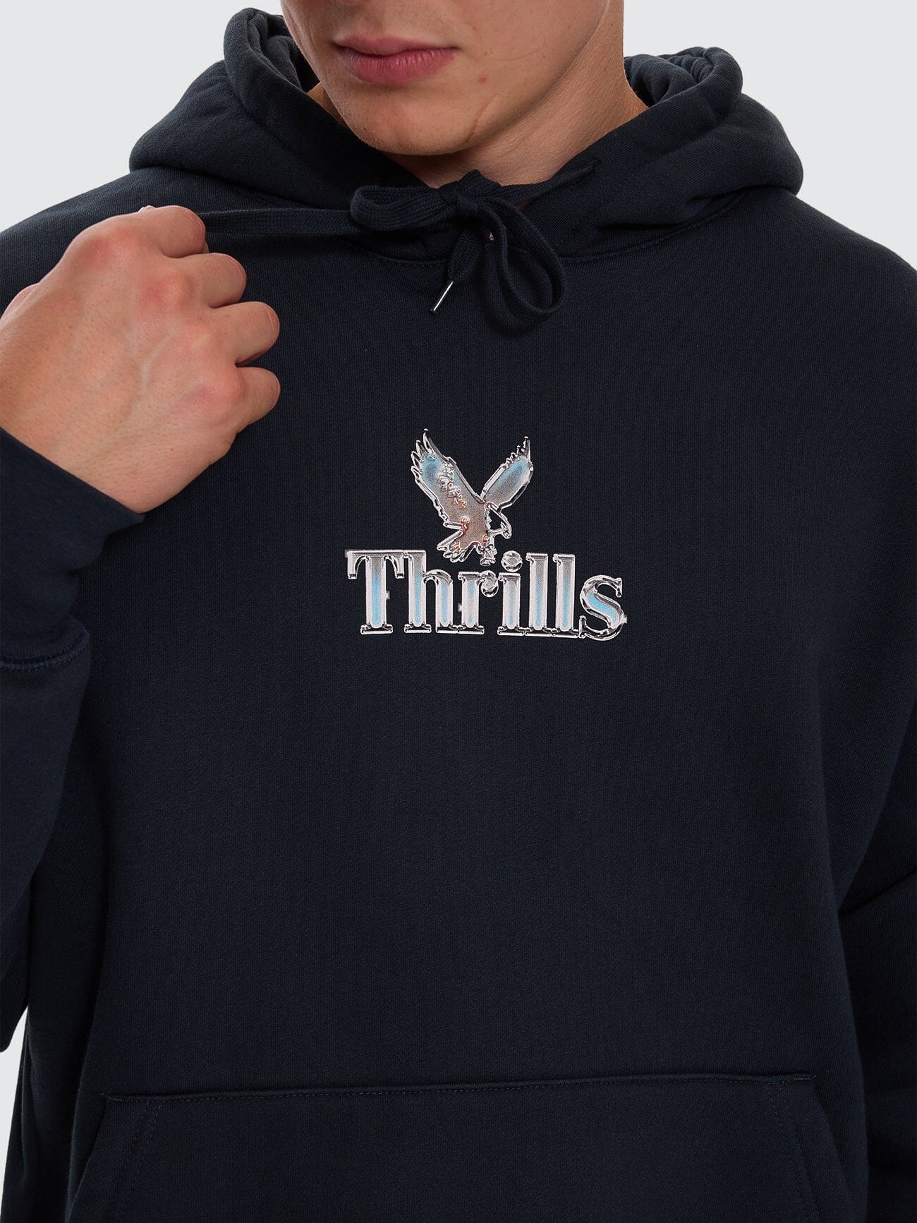 Strength & Glory Slouch Pull On Hood - Twilight Black - Image 2