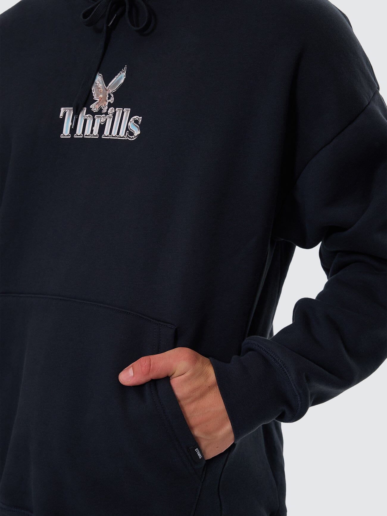 Strength & Glory Slouch Pull On Hood - Twilight Black - Image 4