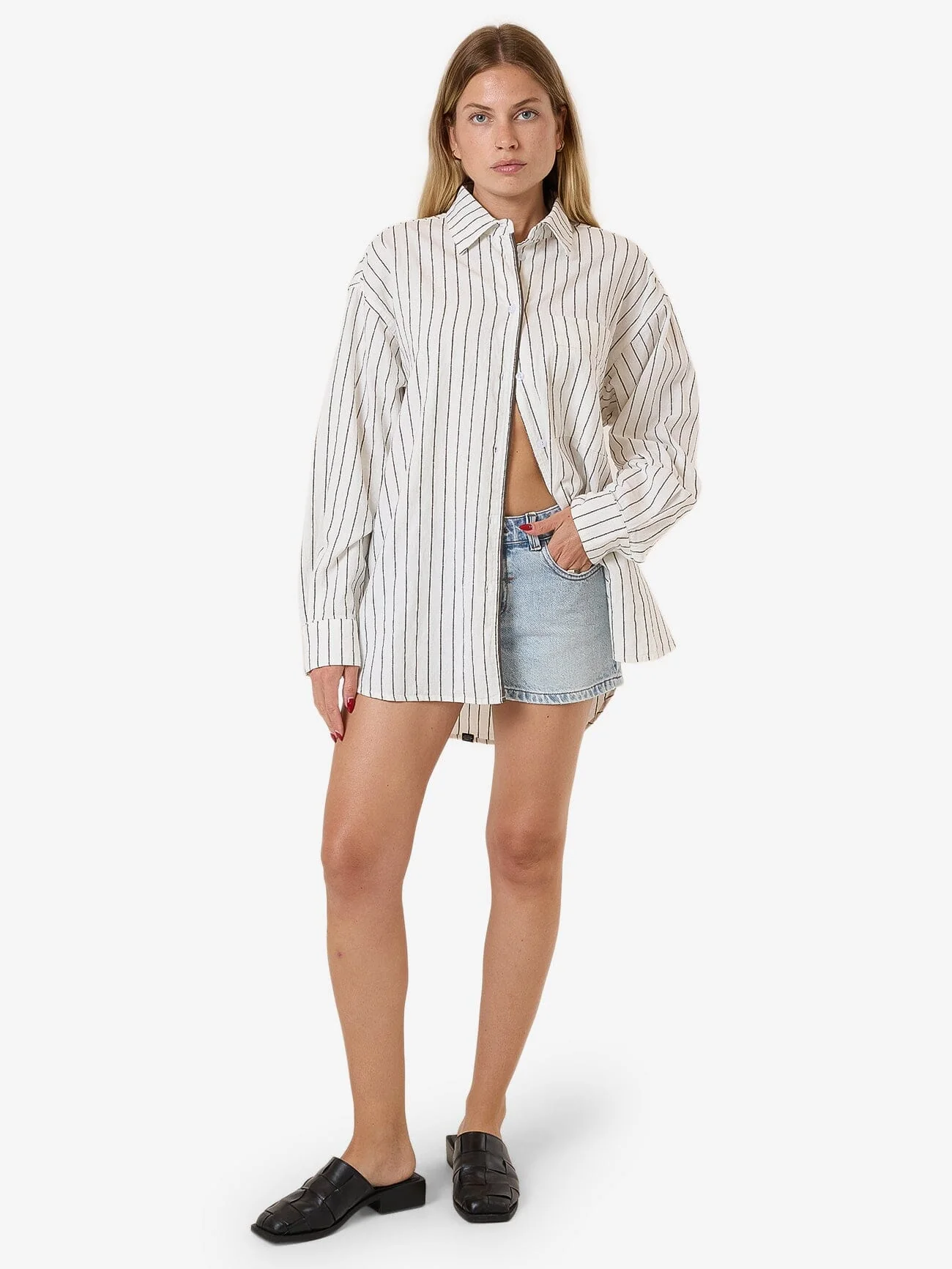 Subline Maxwell Oversize Shirt - White - Image 5