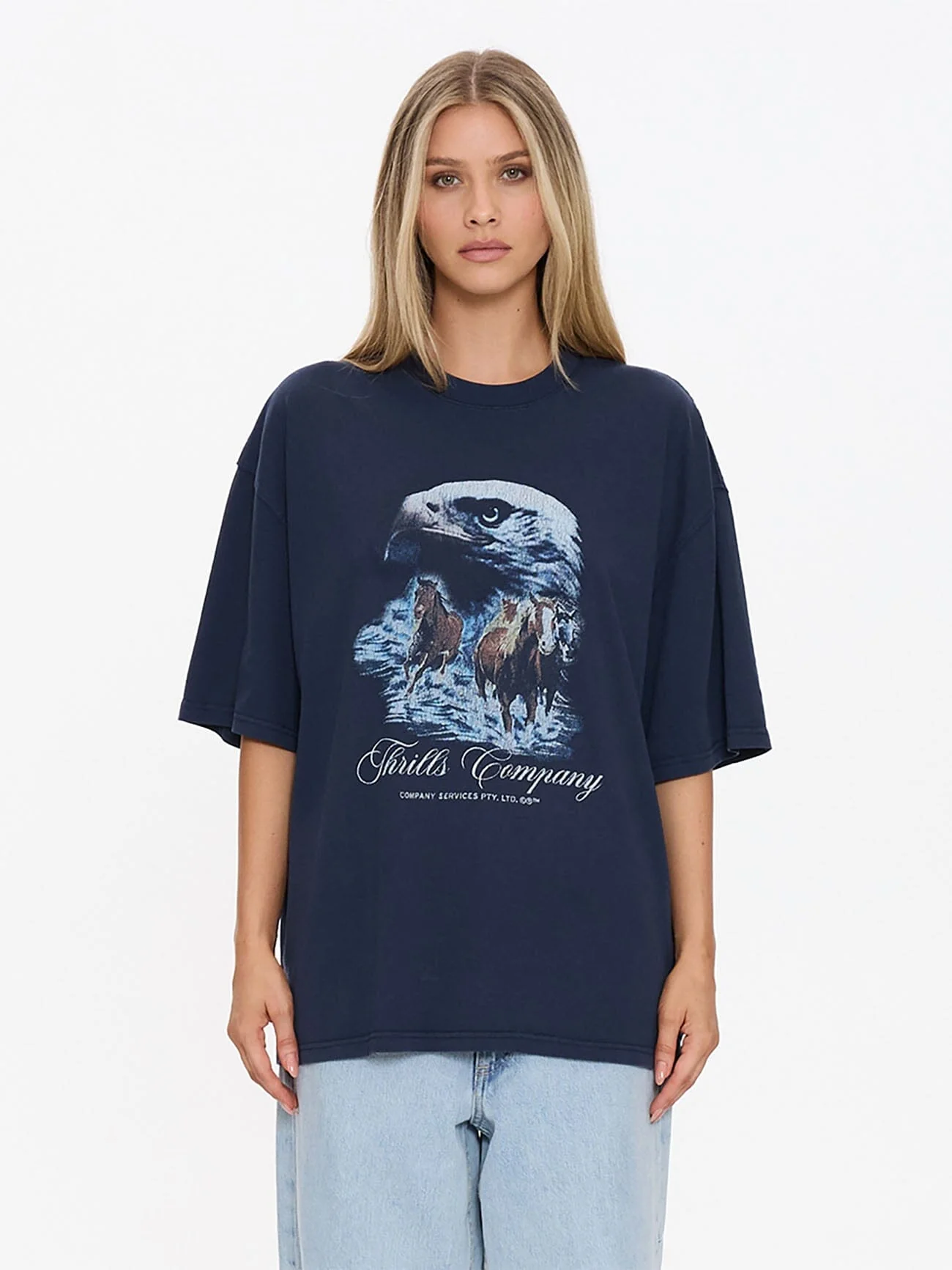 Superior Power Oversized Tee - Total Eclipse