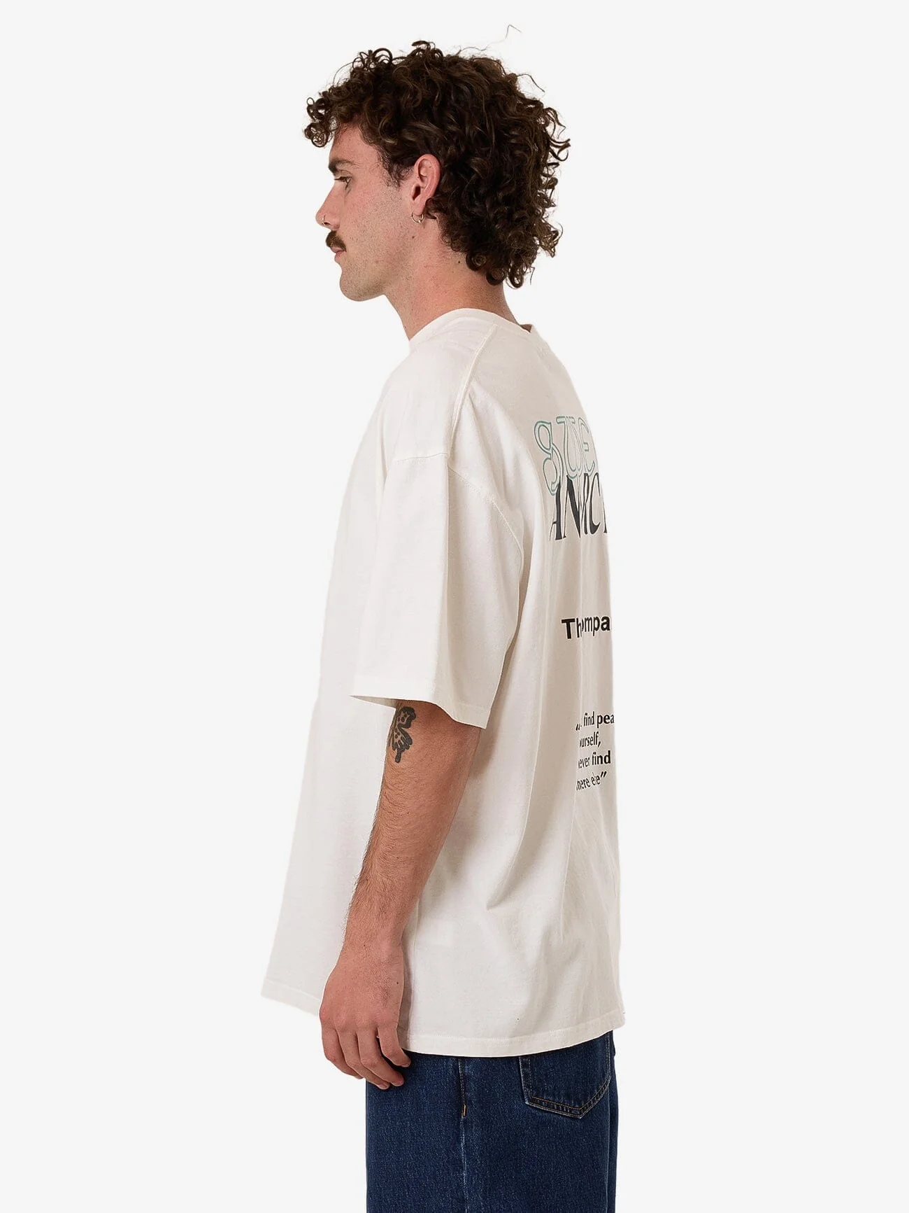 Sweet Anarchy Box Fit Oversize Tee - Dirty White - Image 5