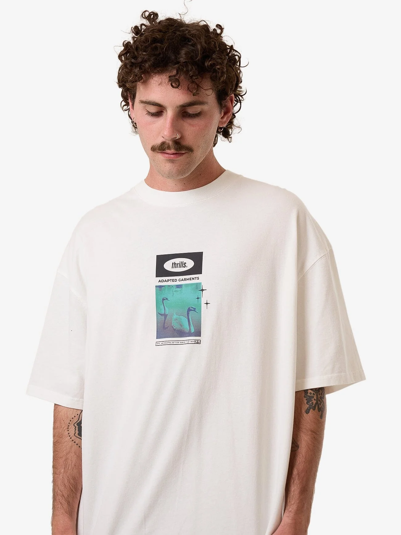 Sweet Anarchy Box Fit Oversize Tee - Dirty White - Image 6