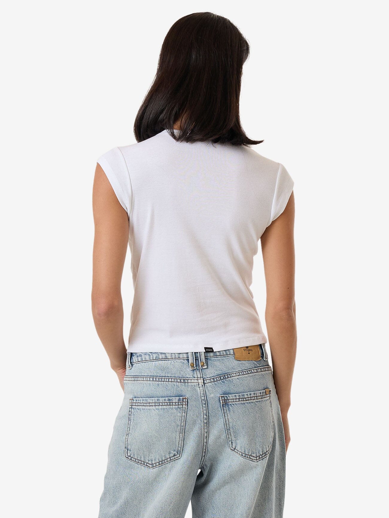 TC Foundation Cap Sleeve Tee - White - Image 3