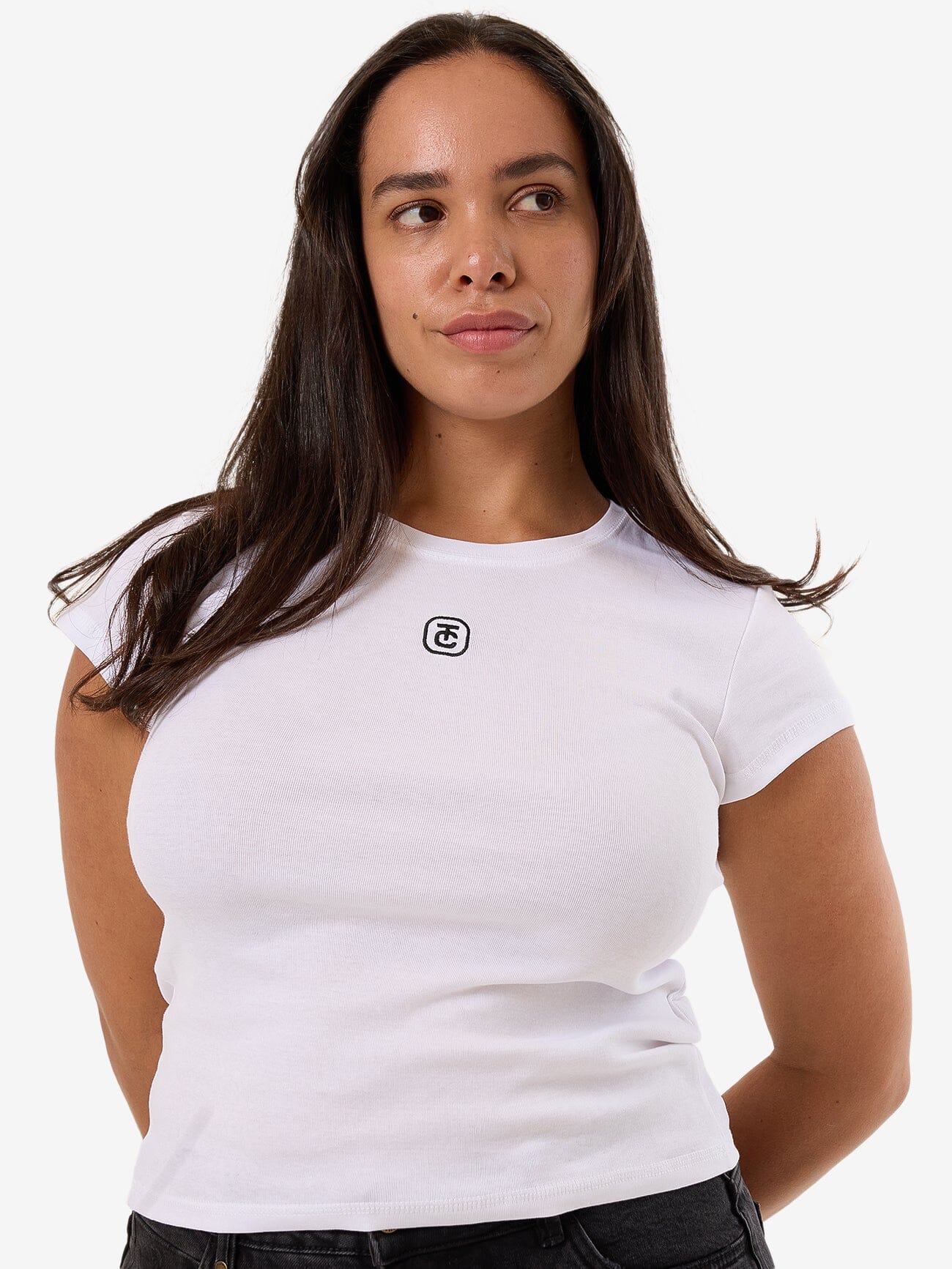 TC Foundation Cap Sleeve Tee - White - Image 7
