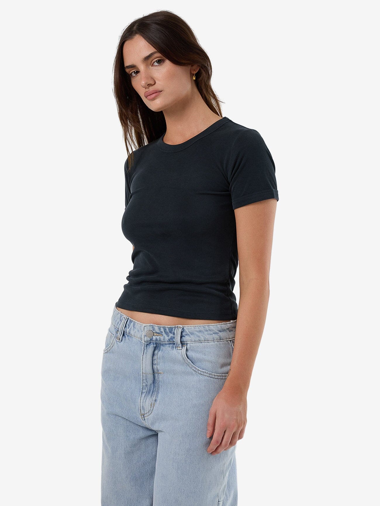 TC Micro Rib Tee - Shadow