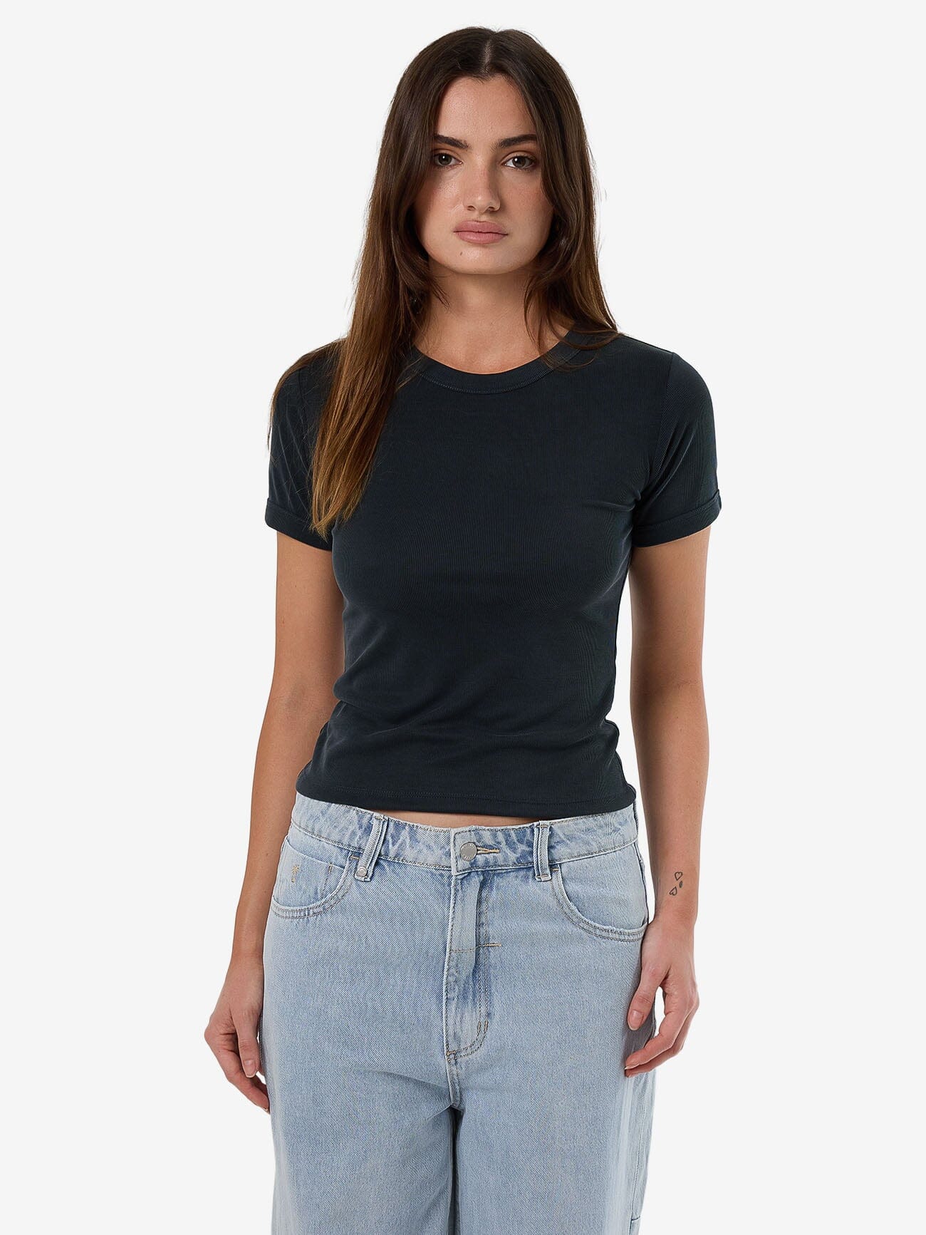 TC Micro Rib Tee - Shadow - Image 4