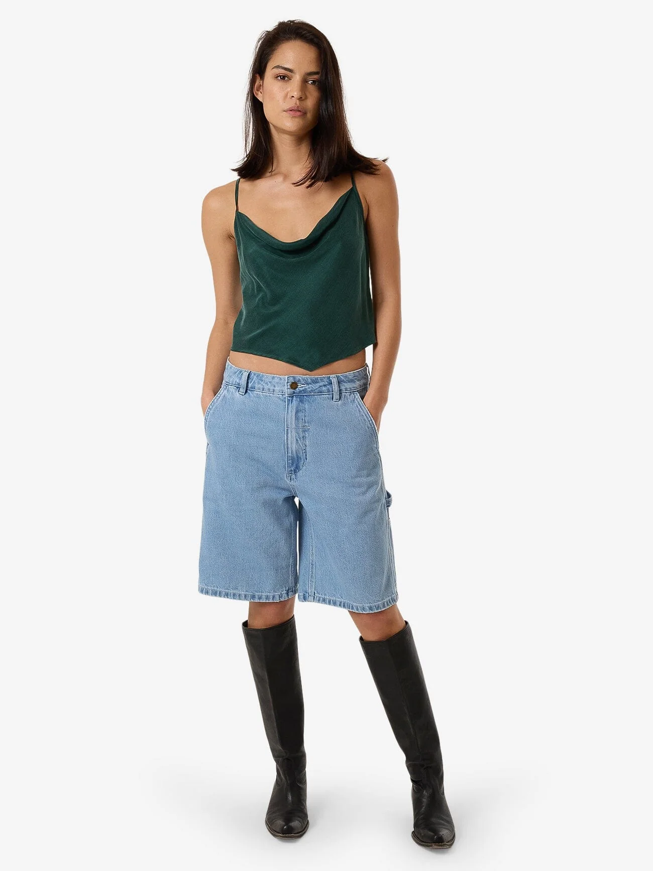 Thea Camisole - Deep Emerald - Image 5