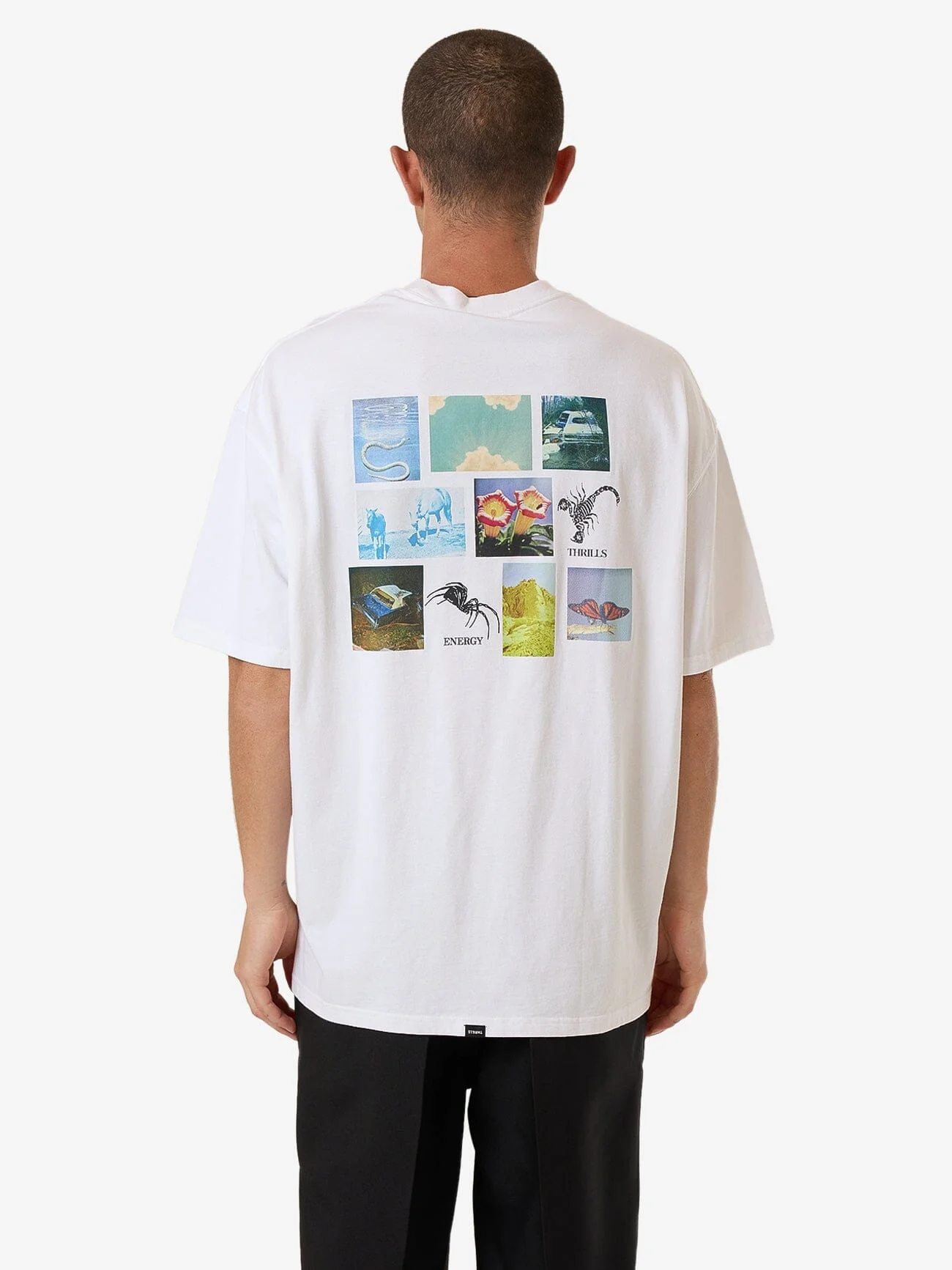 Thrills Energy Box Fit Oversize Tee - White