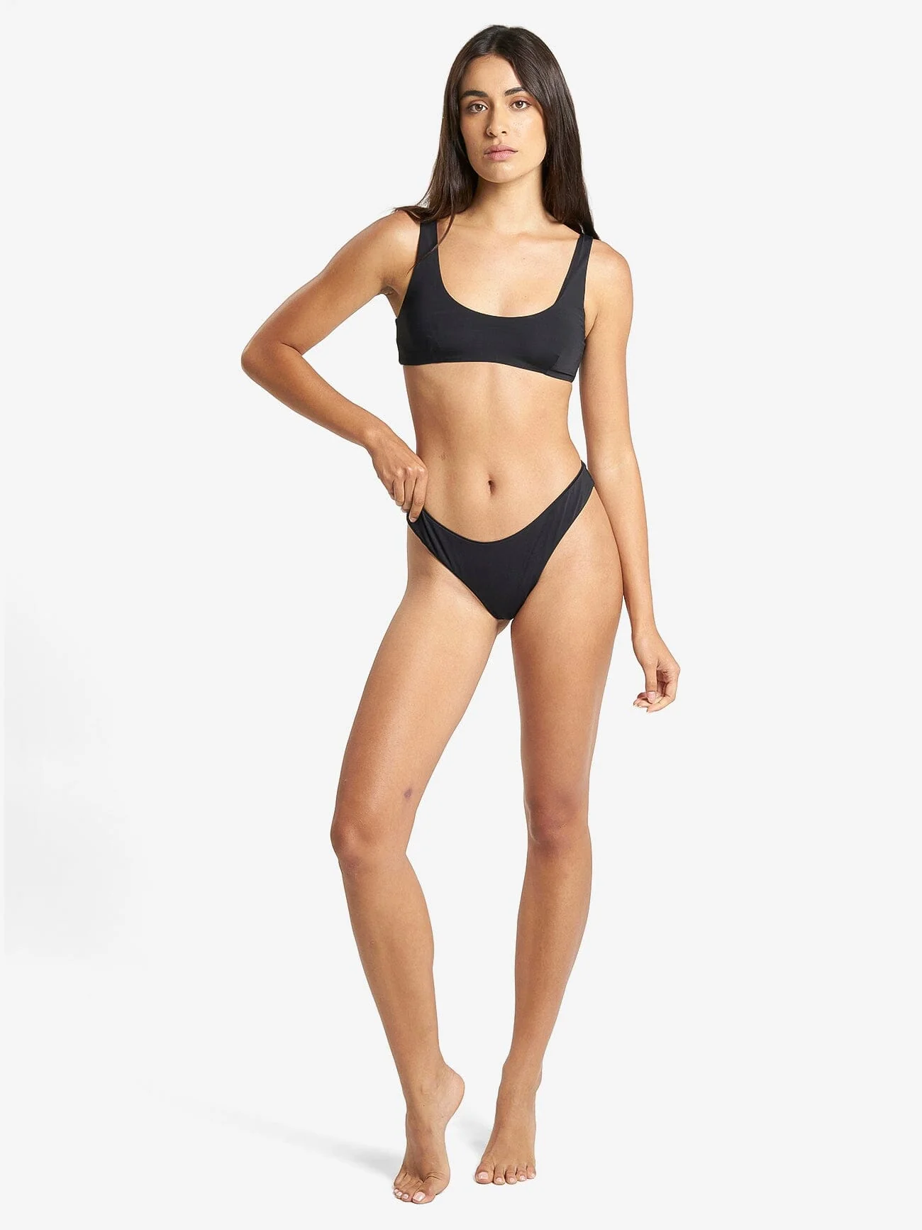 Thrills High Bikini Bottom - Black - Image 5