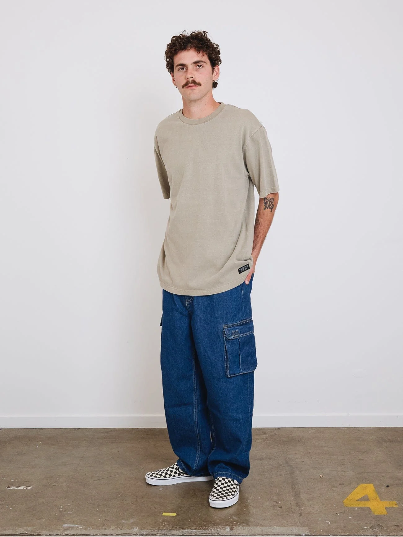 Thrills Military Oversize Fit Tee - Aluminium - Image 5
