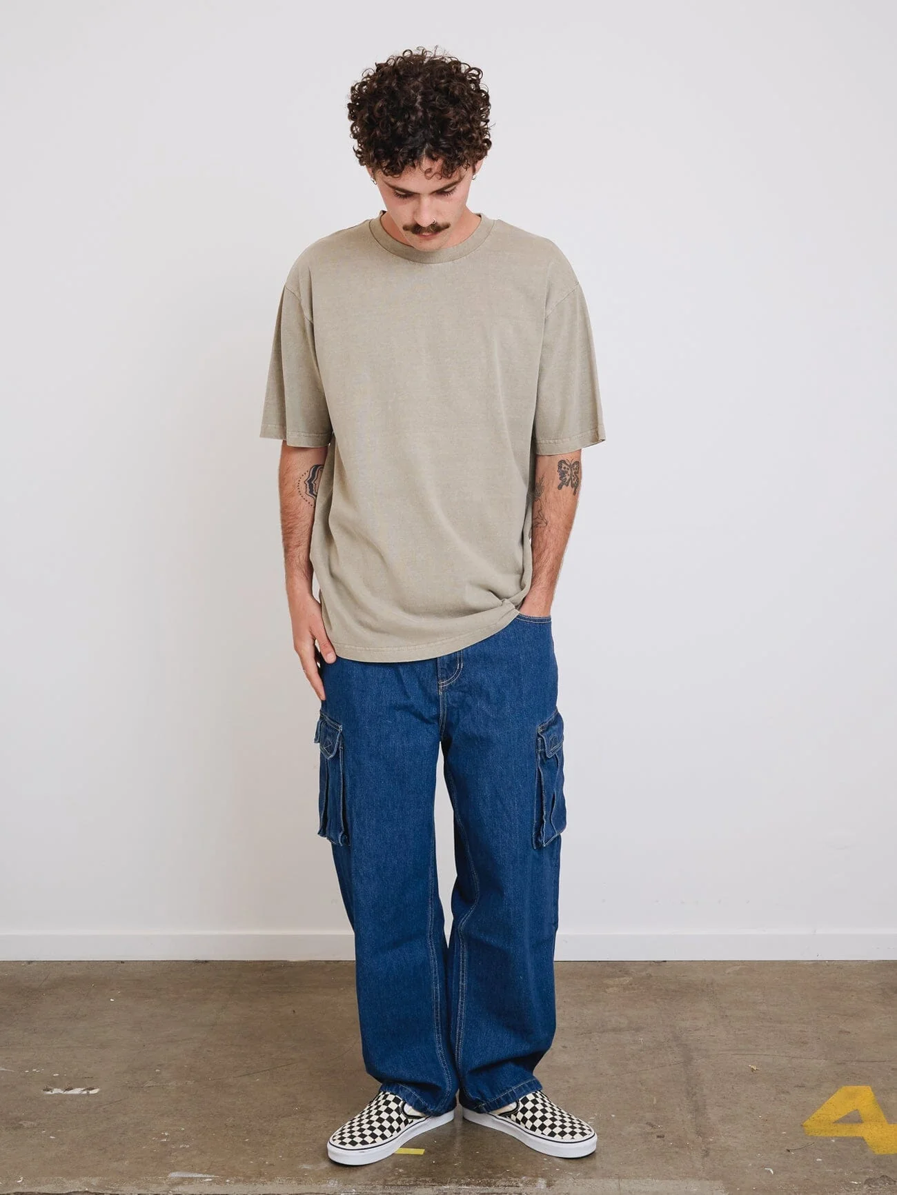 Thrills Military Oversize Fit Tee - Aluminium - Image 6