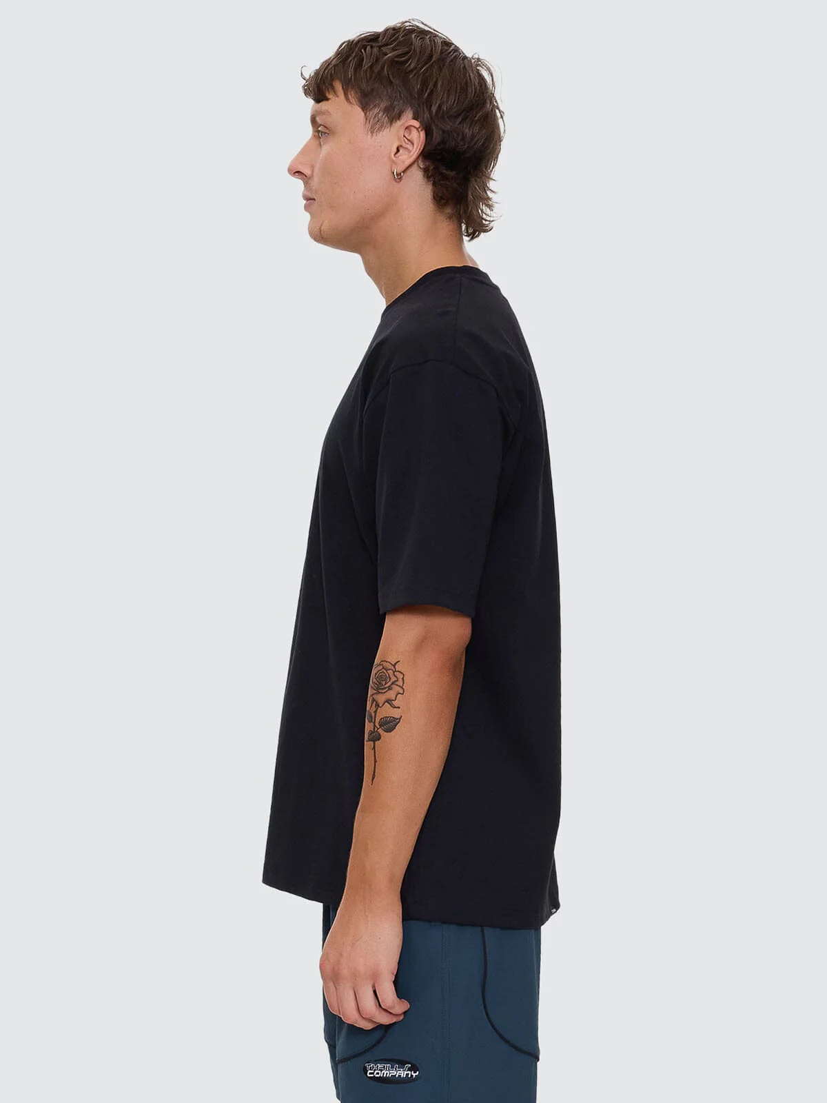 Thrills Military Oversize Fit Tee - Black - Image 4