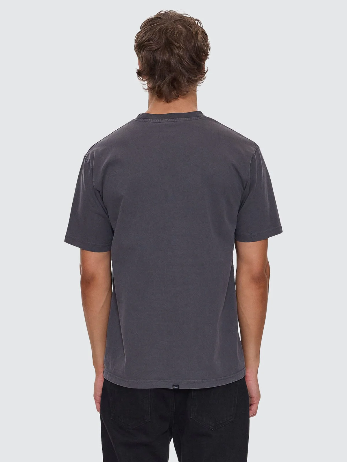 Thrills Military Oversize Fit Tee - Dark Charcoal - Image 4
