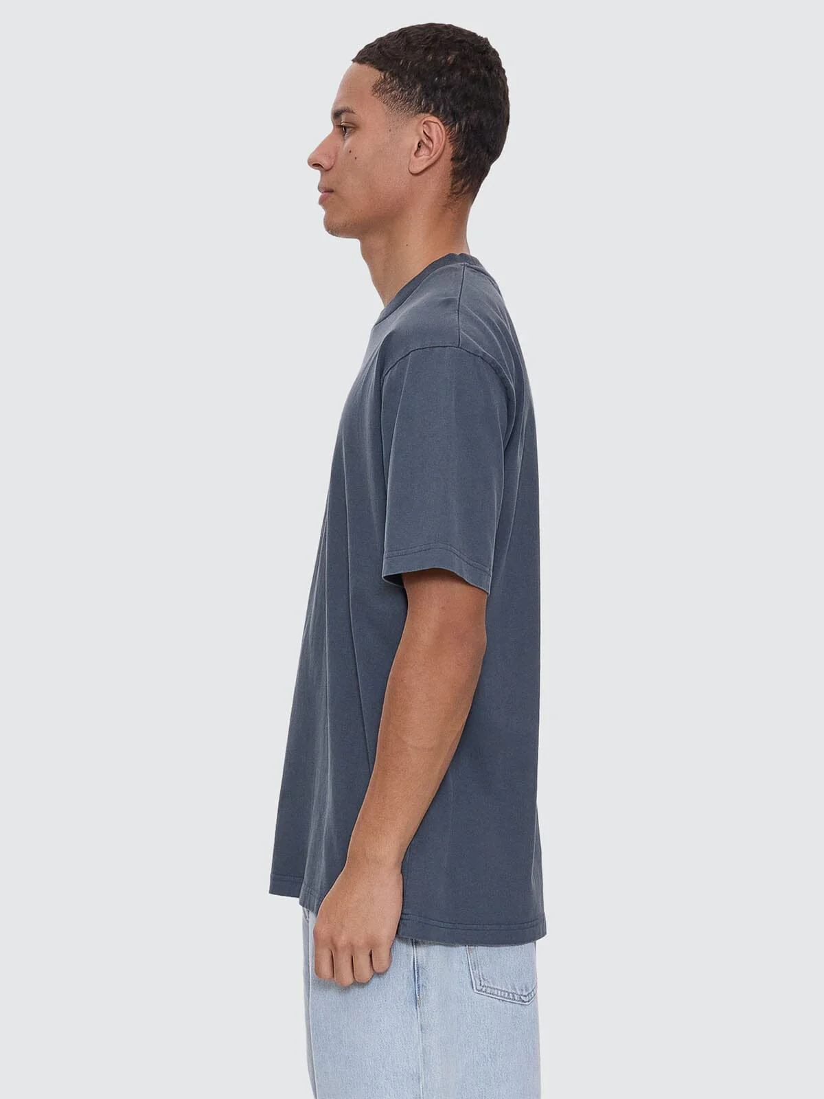 Thrills Military Oversize Fit Tee - Light Petrol - Image 3