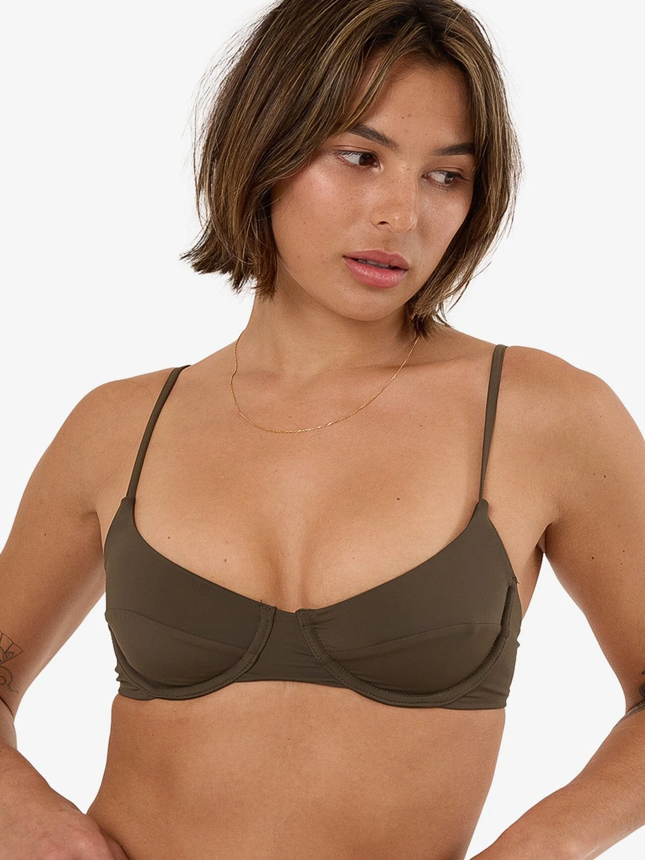 Thrills Underwire Bikini Top - Tarmac - Image 2