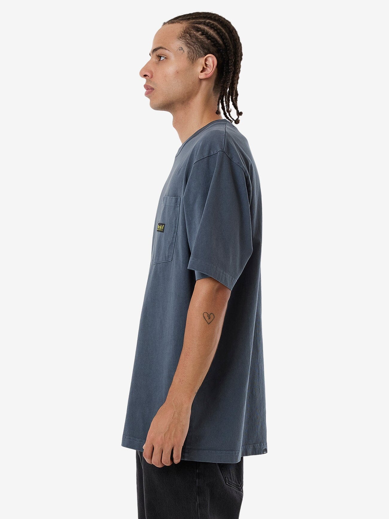 Thrills Union Oversize Fit Pocket Tee - Light Petrol - Image 3