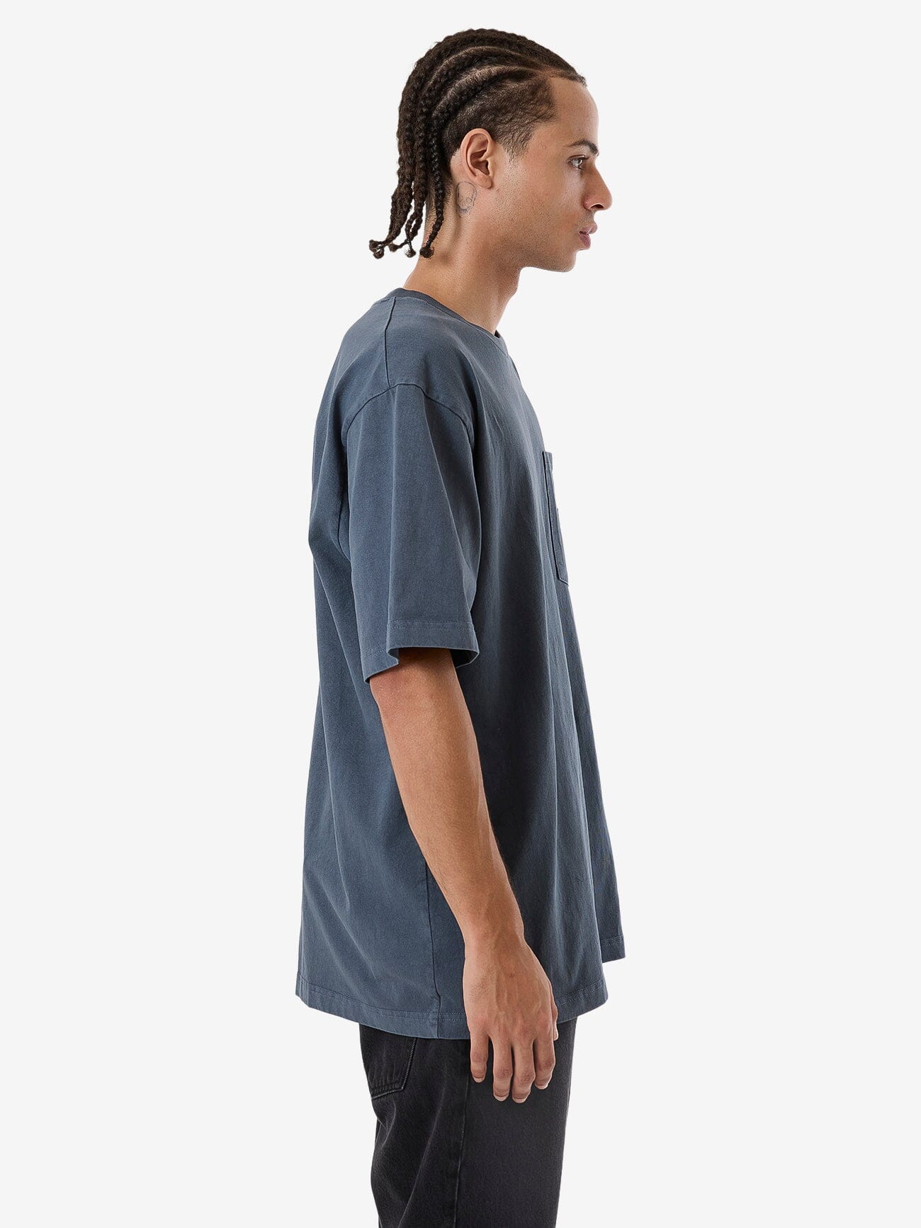 Thrills Union Oversize Fit Pocket Tee - Light Petrol - Image 5