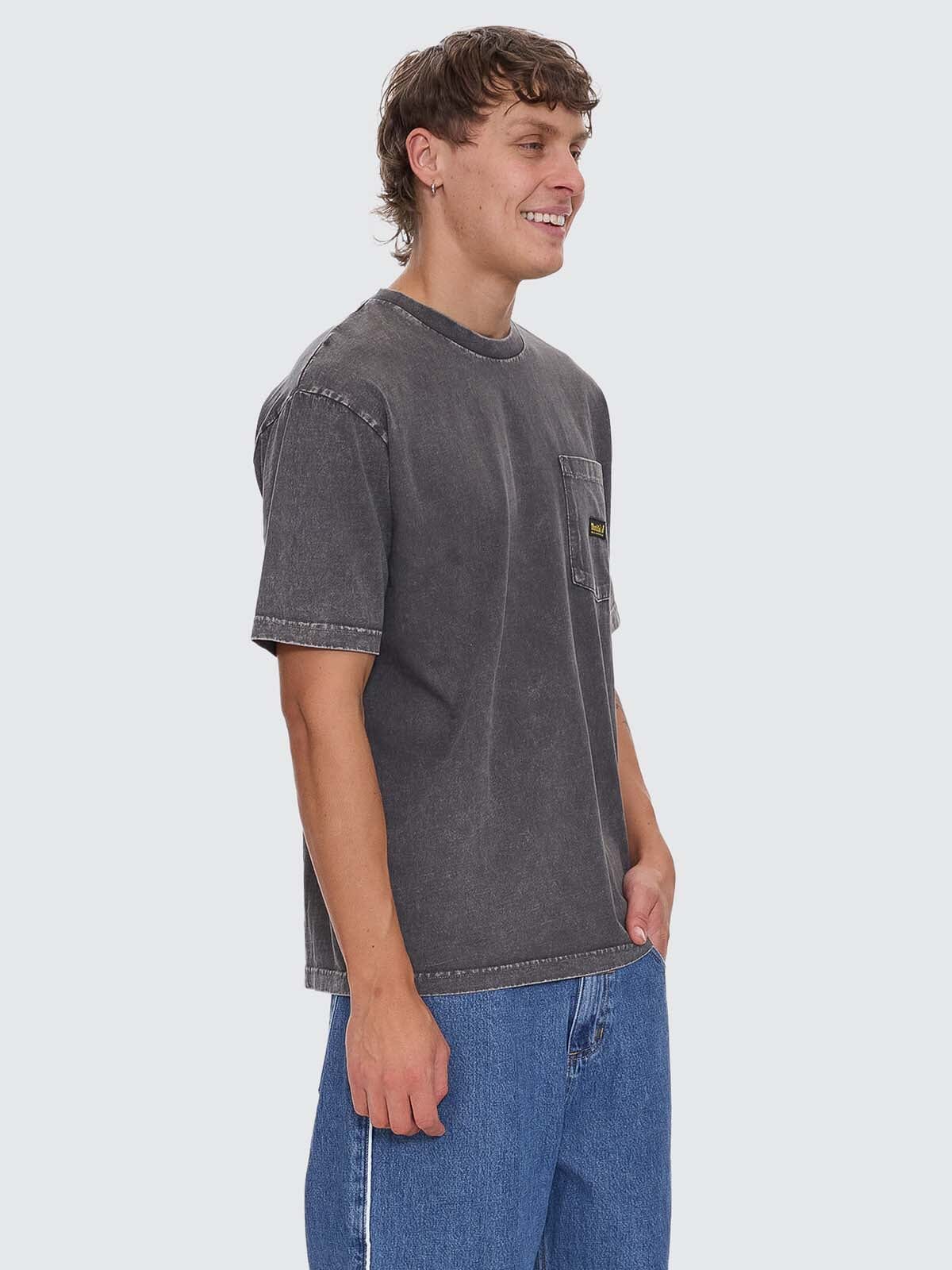 Thrills Union Oversize Pocket Tee - Marble Merch Black - Image 5