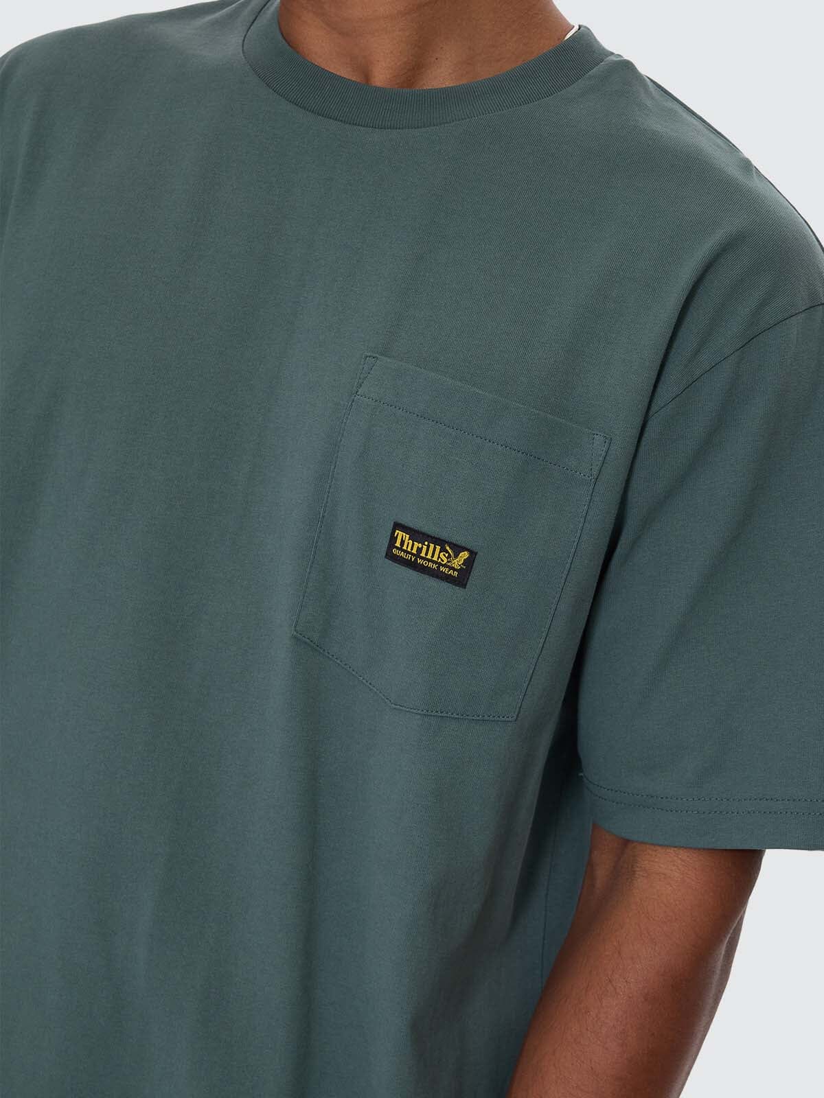 Thrills Union Oversize Pocket Tee - Sea Pine - Image 3
