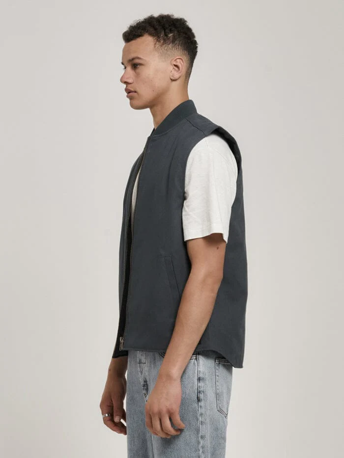 Thrills Union Vest - Petrol - Image 3