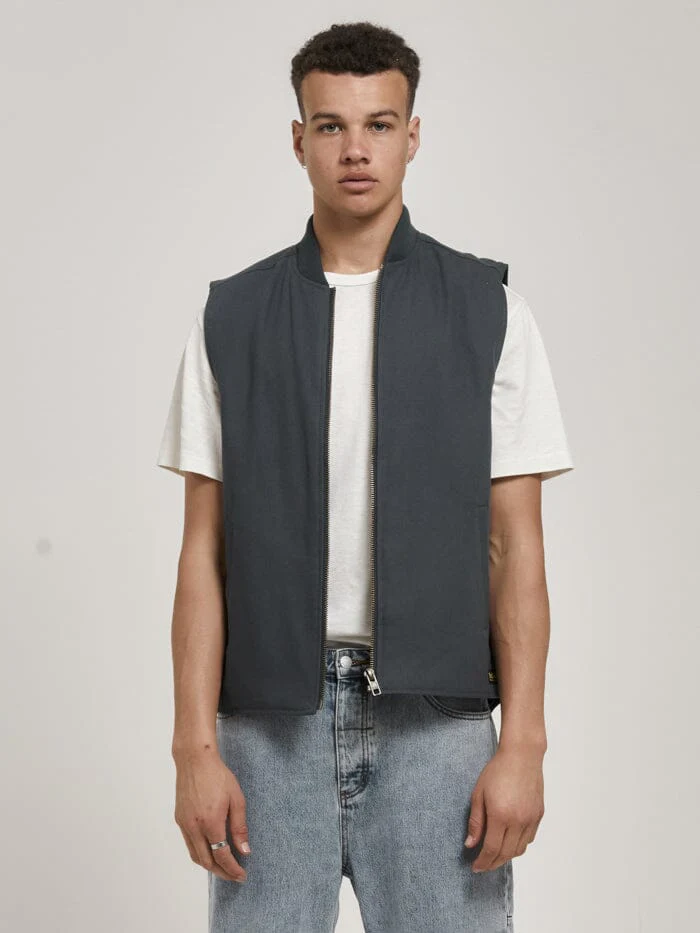 Thrills Union Vest - Petrol - Image 4