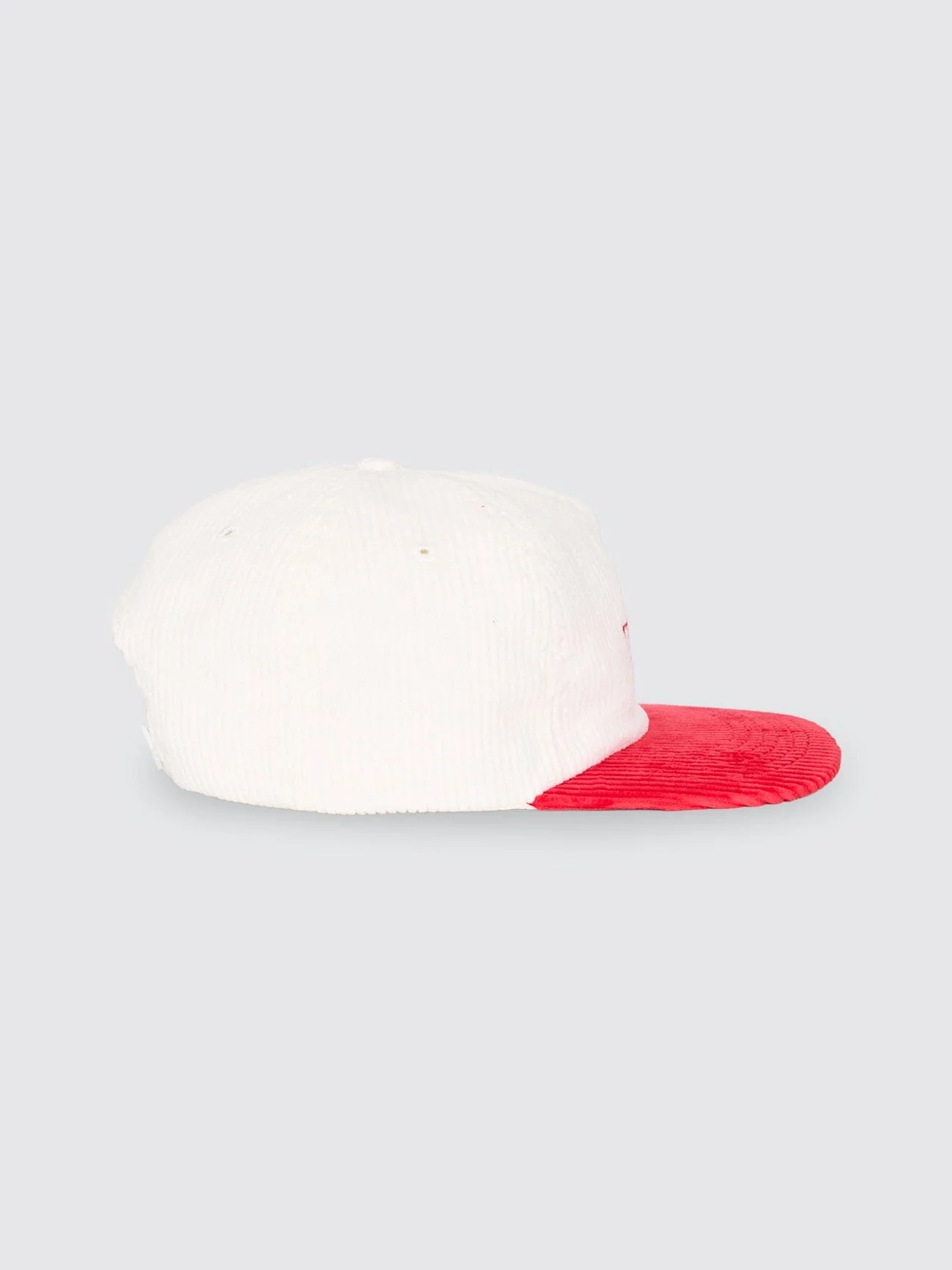 Thrills Workwear 5 Panel Cap - Racing Red - Tofu - Image 5