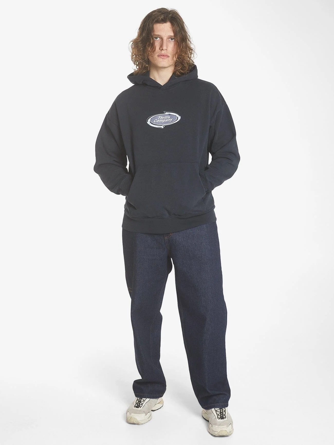 Throttle Slouch Pull On Hood - Twilight Black - Image 4