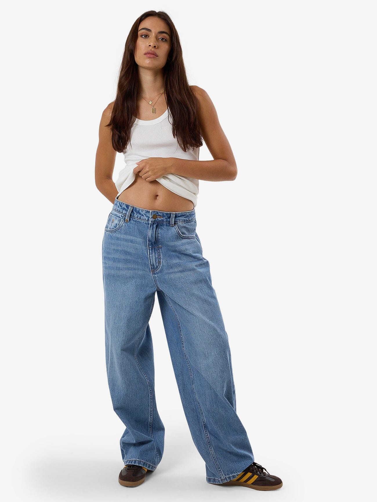 Tony Low Rise Big Baggy Jean - Dark Dust Blue - Image 11