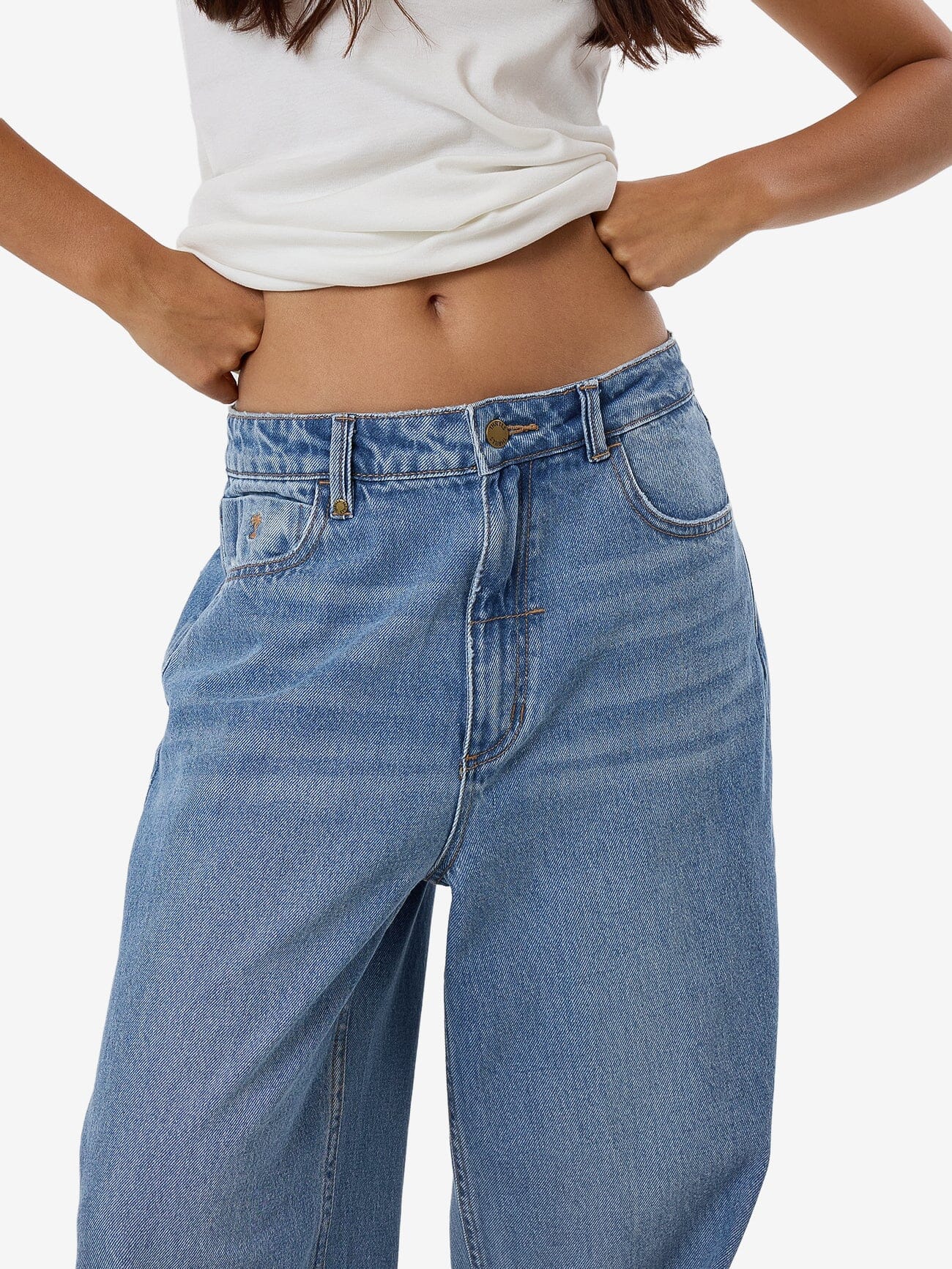 Tony Low Rise Big Baggy Jean - Dark Dust Blue - Image 12