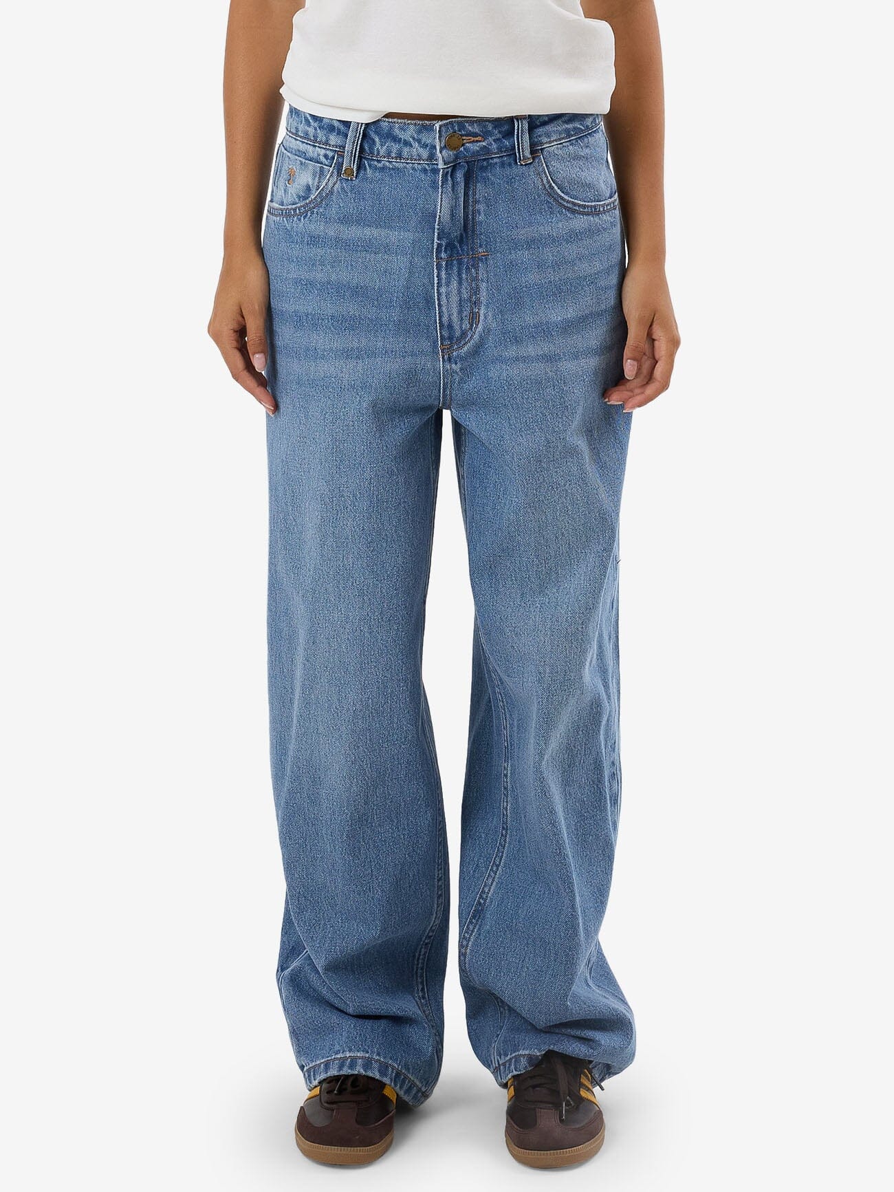 Tony Low Rise Big Baggy Jean - Dark Dust Blue - Image 2