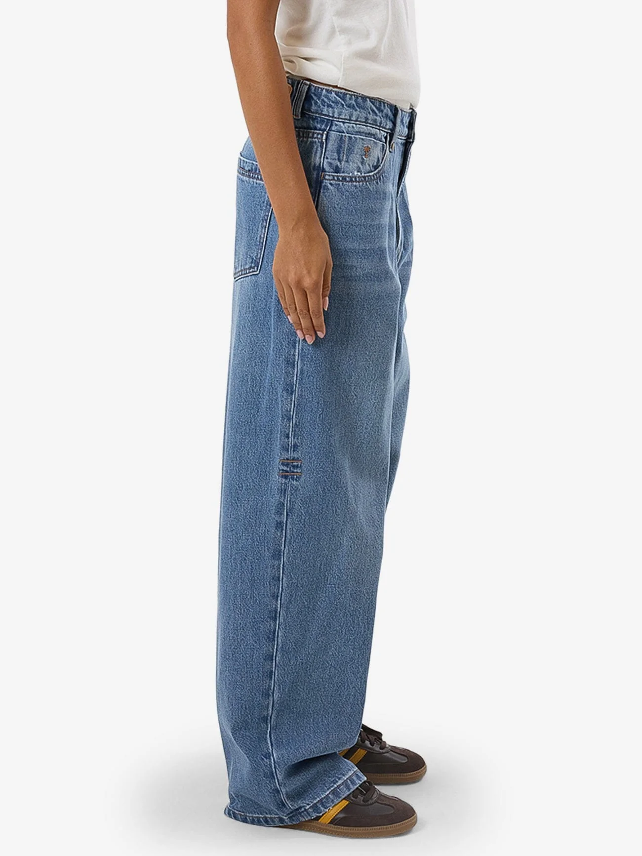 Tony Low Rise Big Baggy Jean - Dark Dust Blue - Image 6