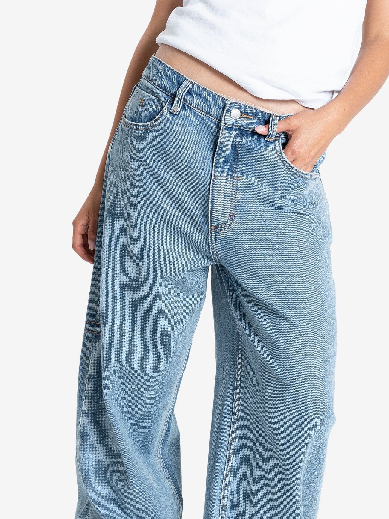Tony Low Rise Big Baggy Jean - Vintage Timeworn Blue - Image 6