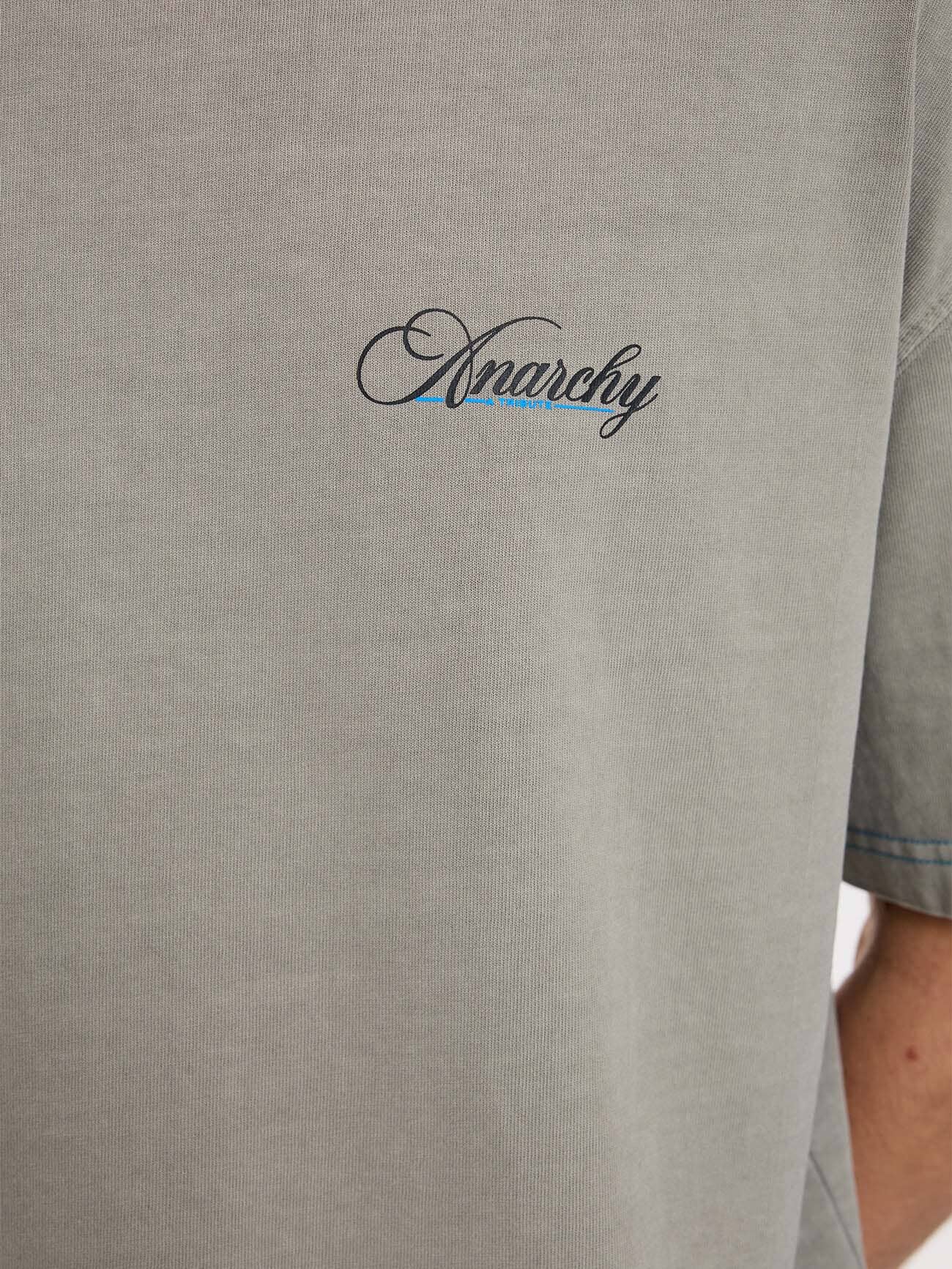 Total Anarchy Box Fit Cropped Tee - Fog - Image 8