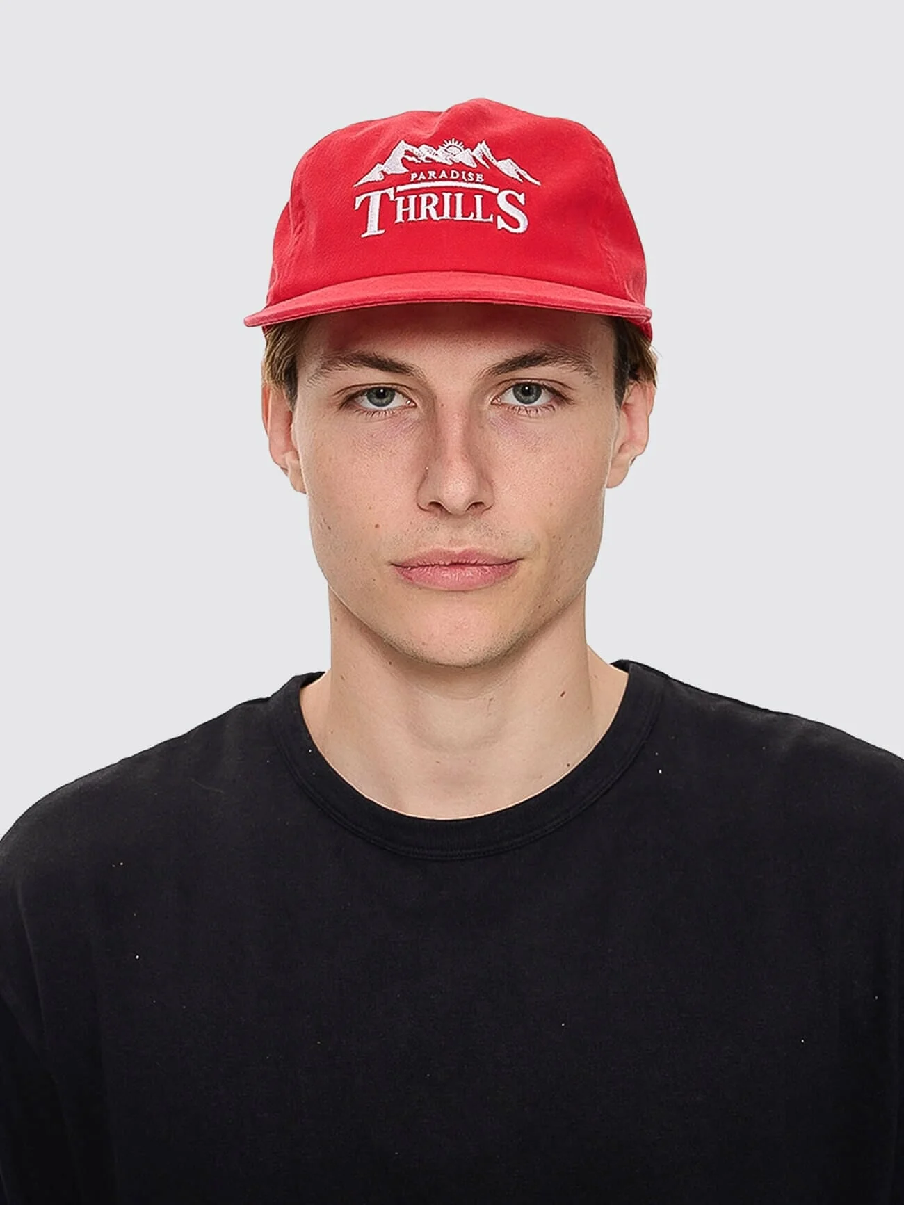 Touch The Sky 5 Panel Cap - Racing Red - Image 4