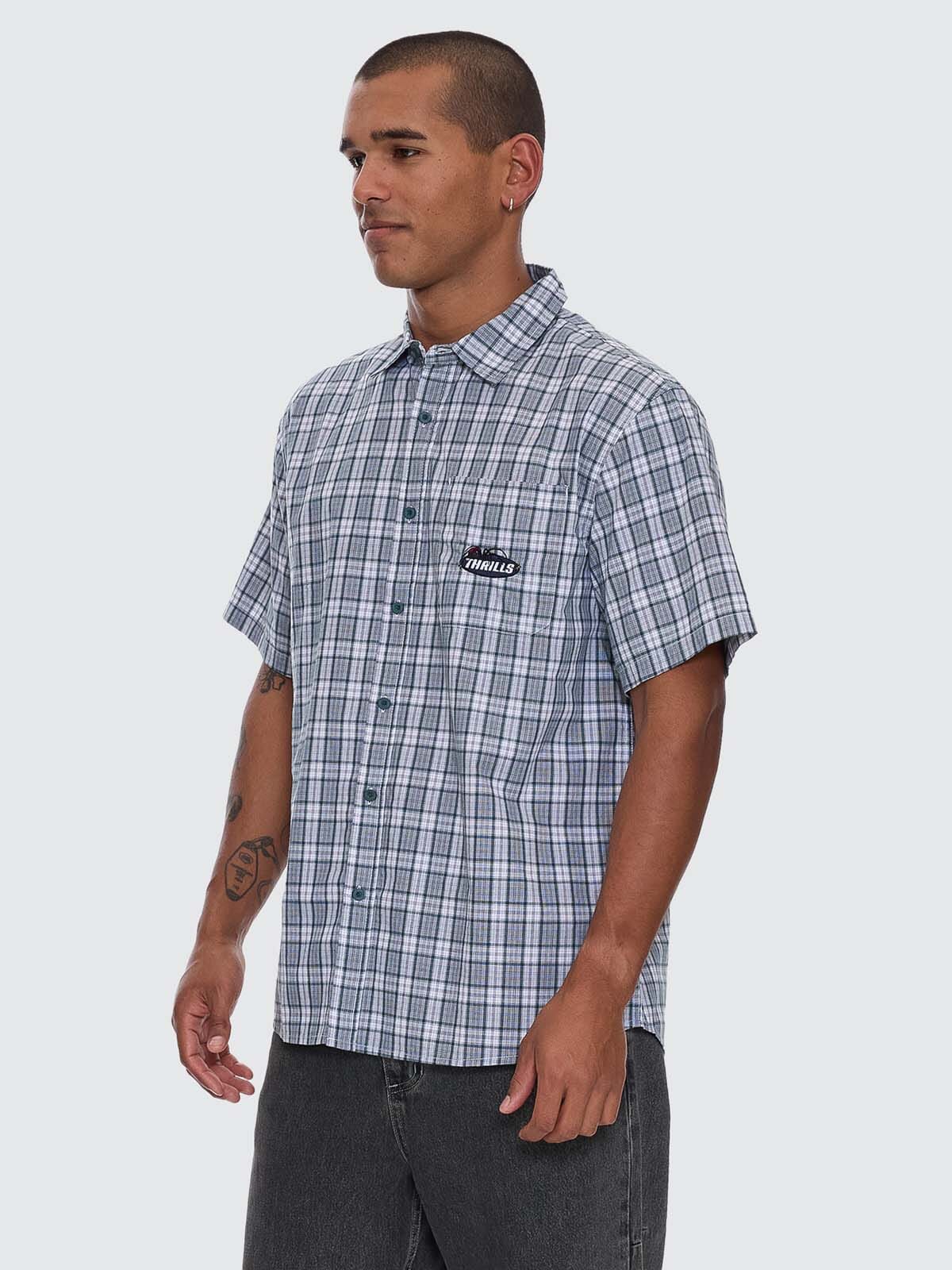 Trust In Us Short Sleeve Shirt - Forest - Image 5