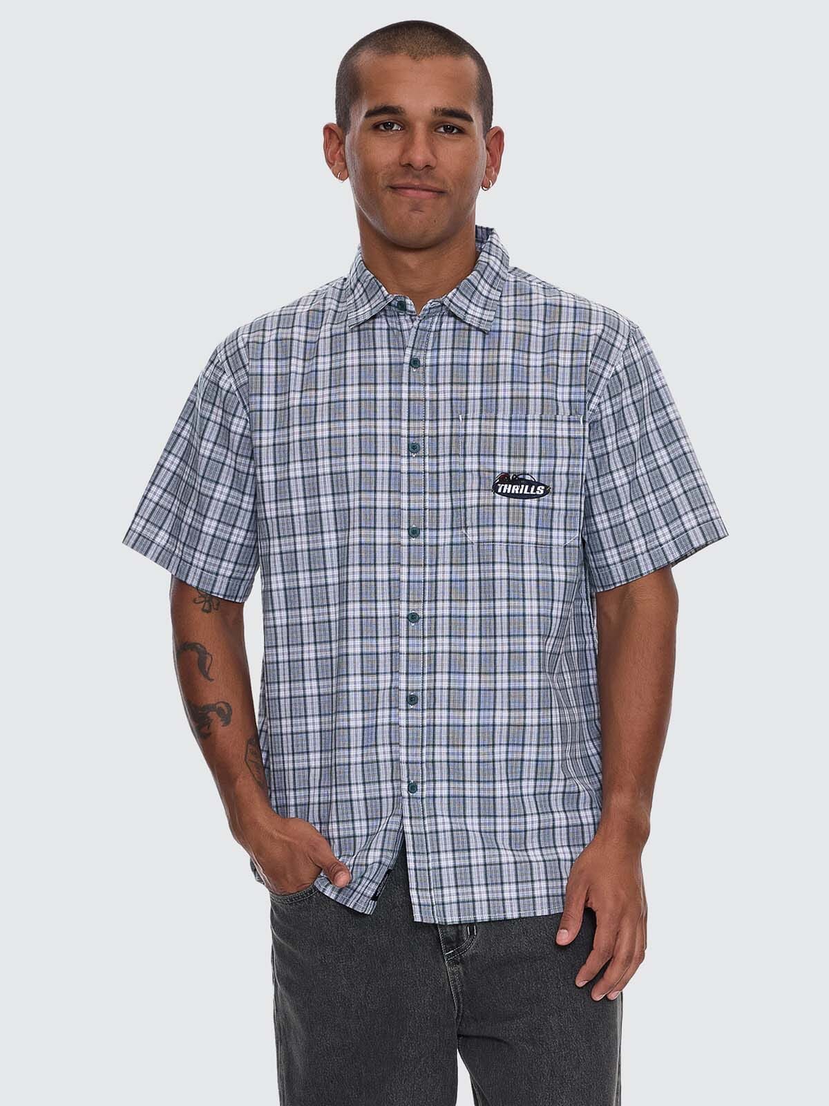Trust In Us Short Sleeve Shirt - Forest - Image 9