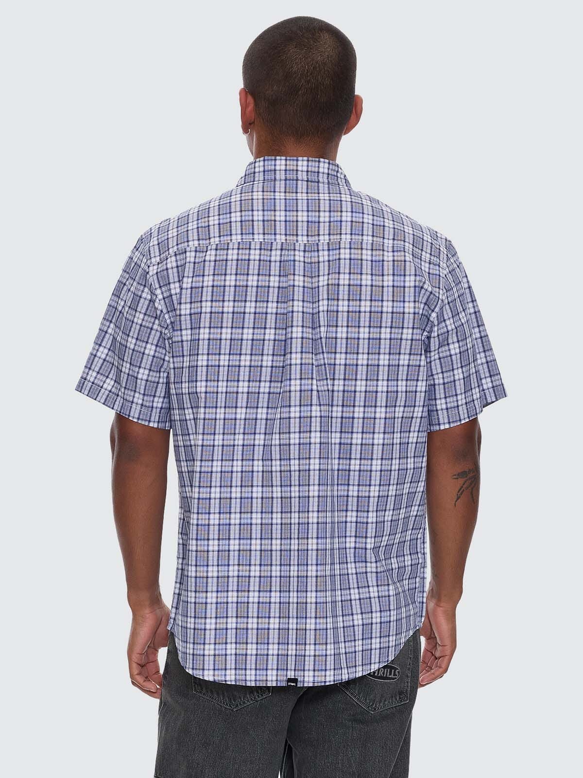 Trust In Us Short Sleeve Shirt - Twilight Blue - Image 3