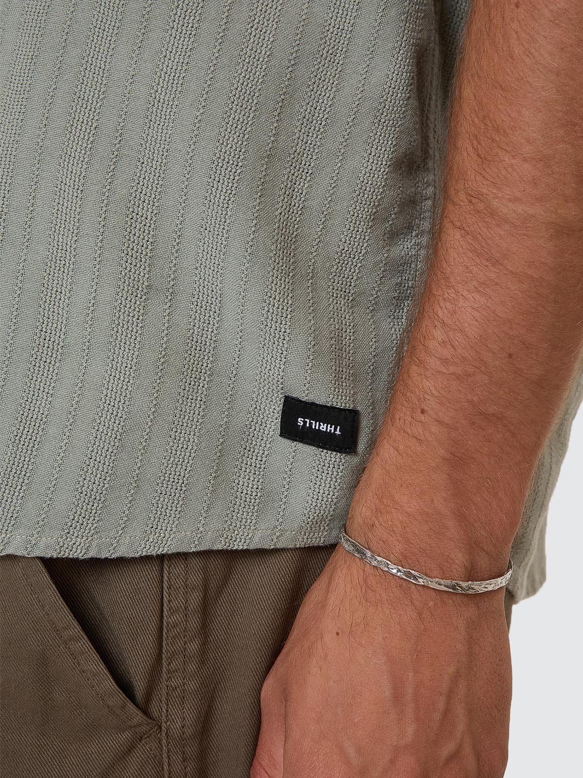 Unhinged Short Sleeve Shirt - Dirty Sage - Image 8