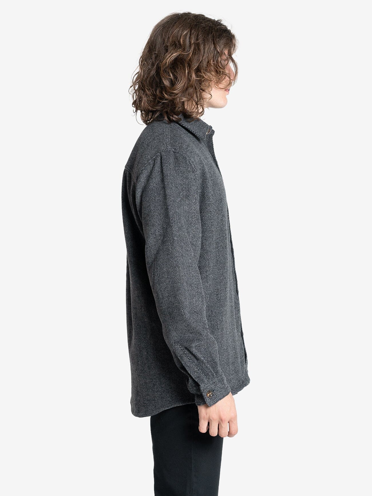 United Front Long Sleeve Flannel - Black - Image 3