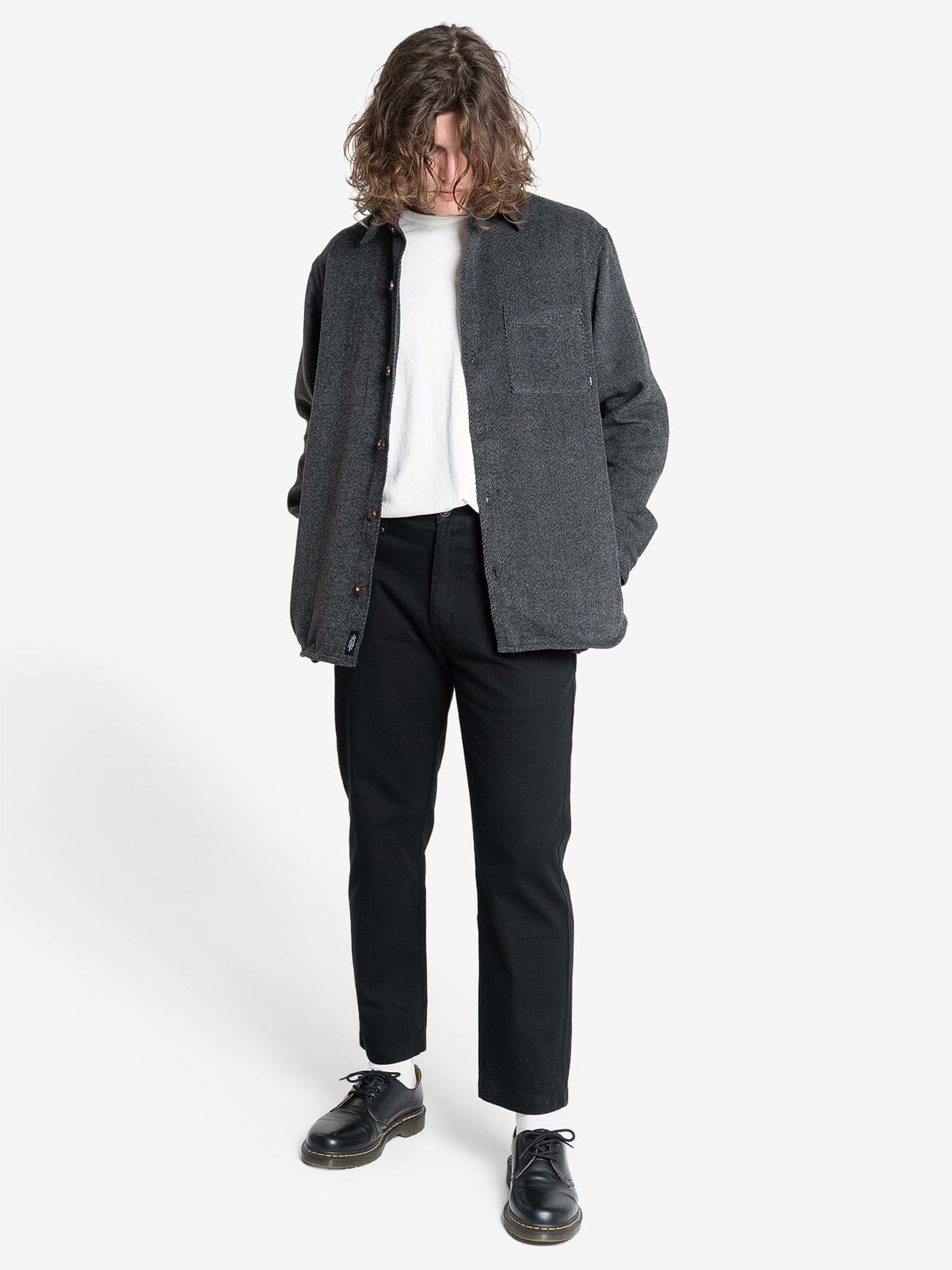 United Front Long Sleeve Flannel - Black - Image 5