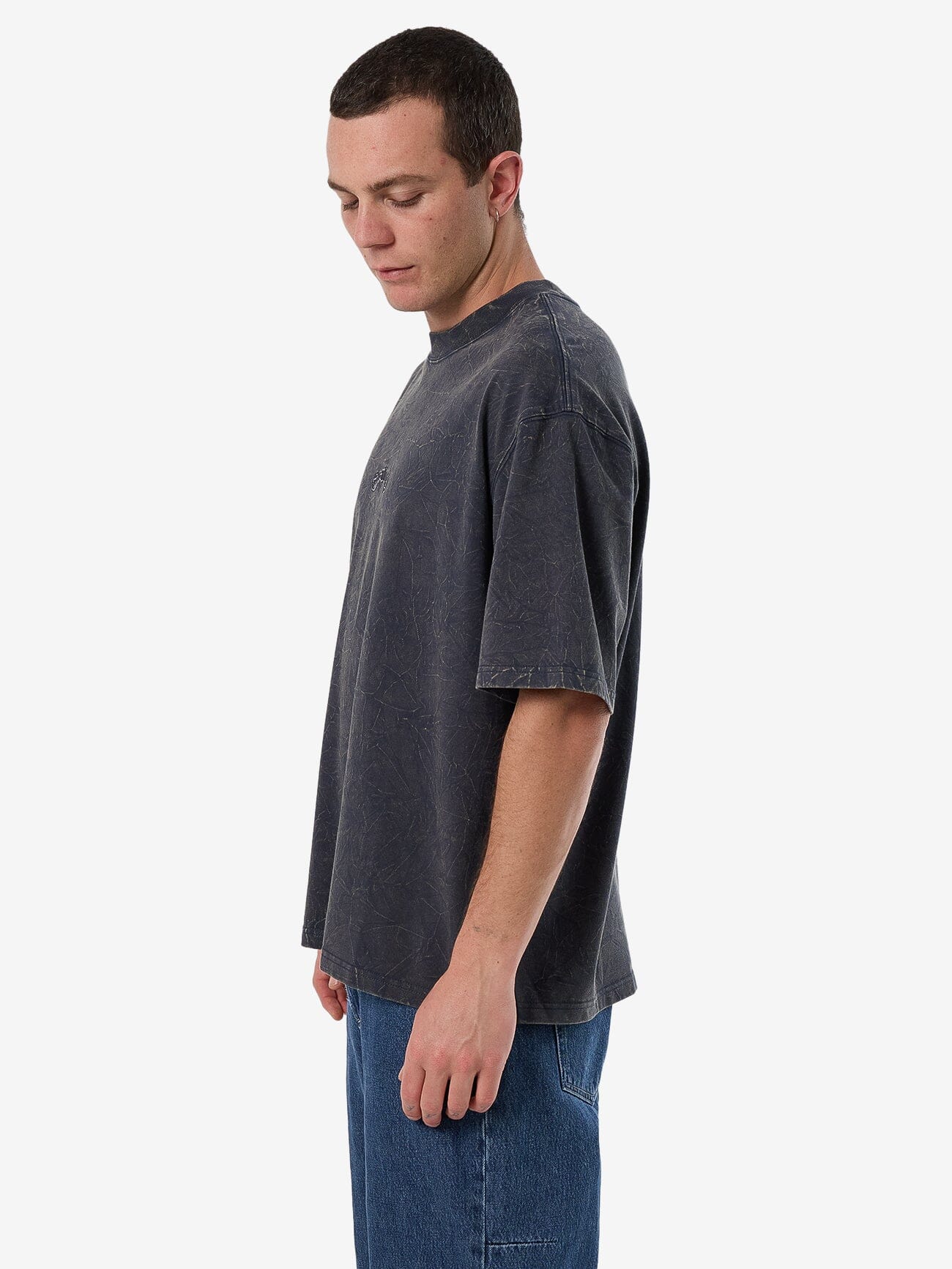 Vanished Box Crop Tee - India Ink - Image 4