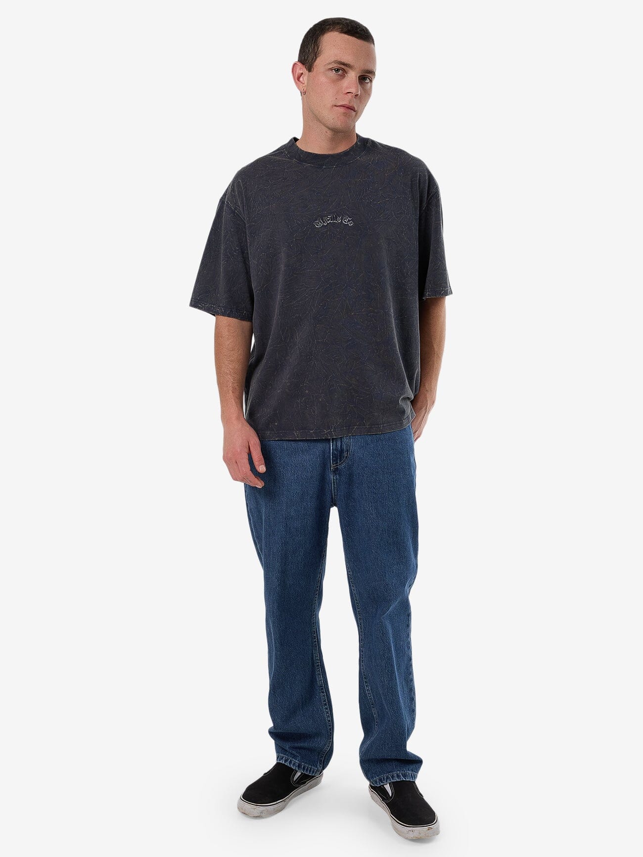 Vanished Box Crop Tee - India Ink - Image 5