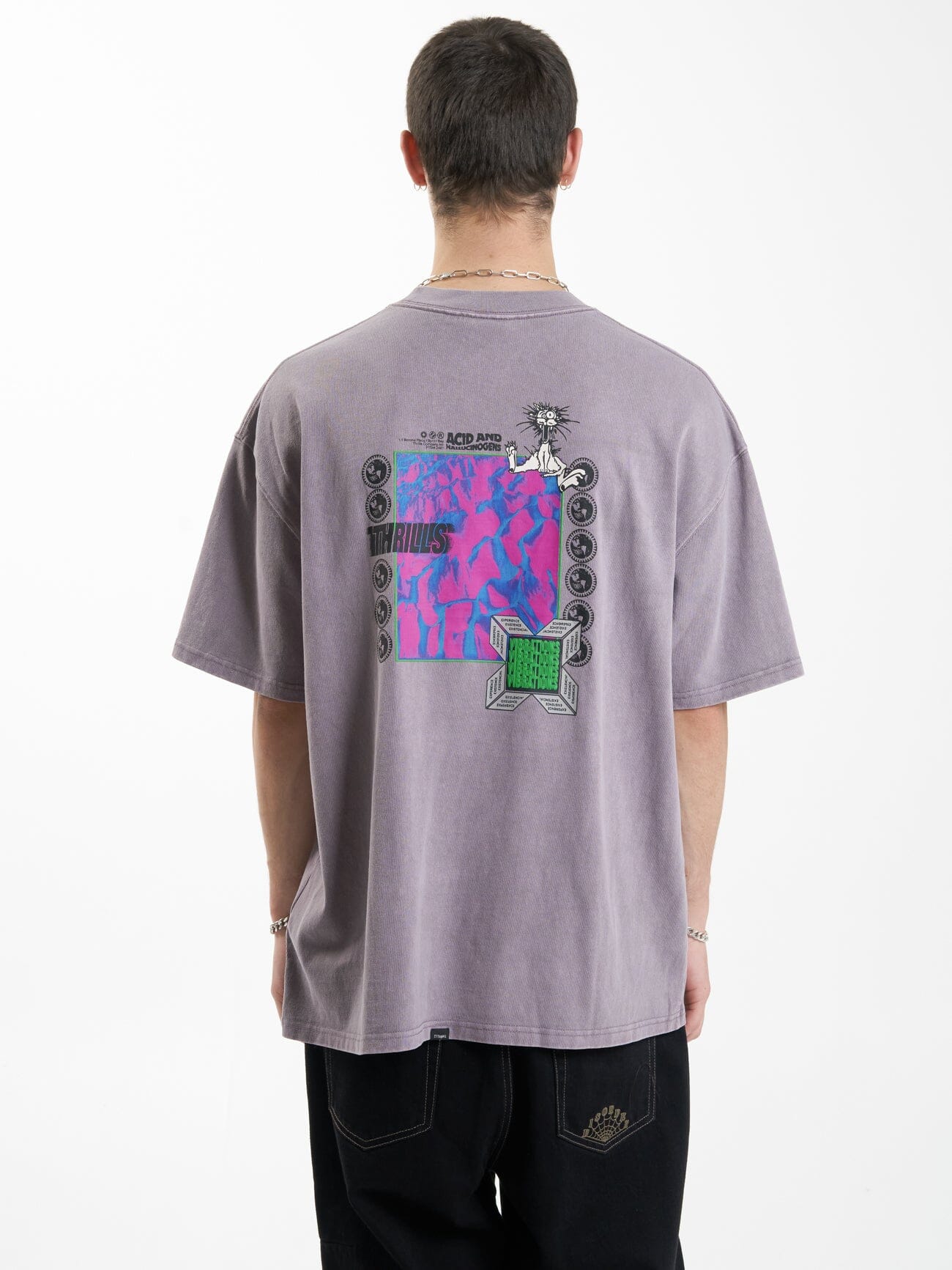 Vibrations Box Fit Oversize Tee - Mineral Gray - Image 3
