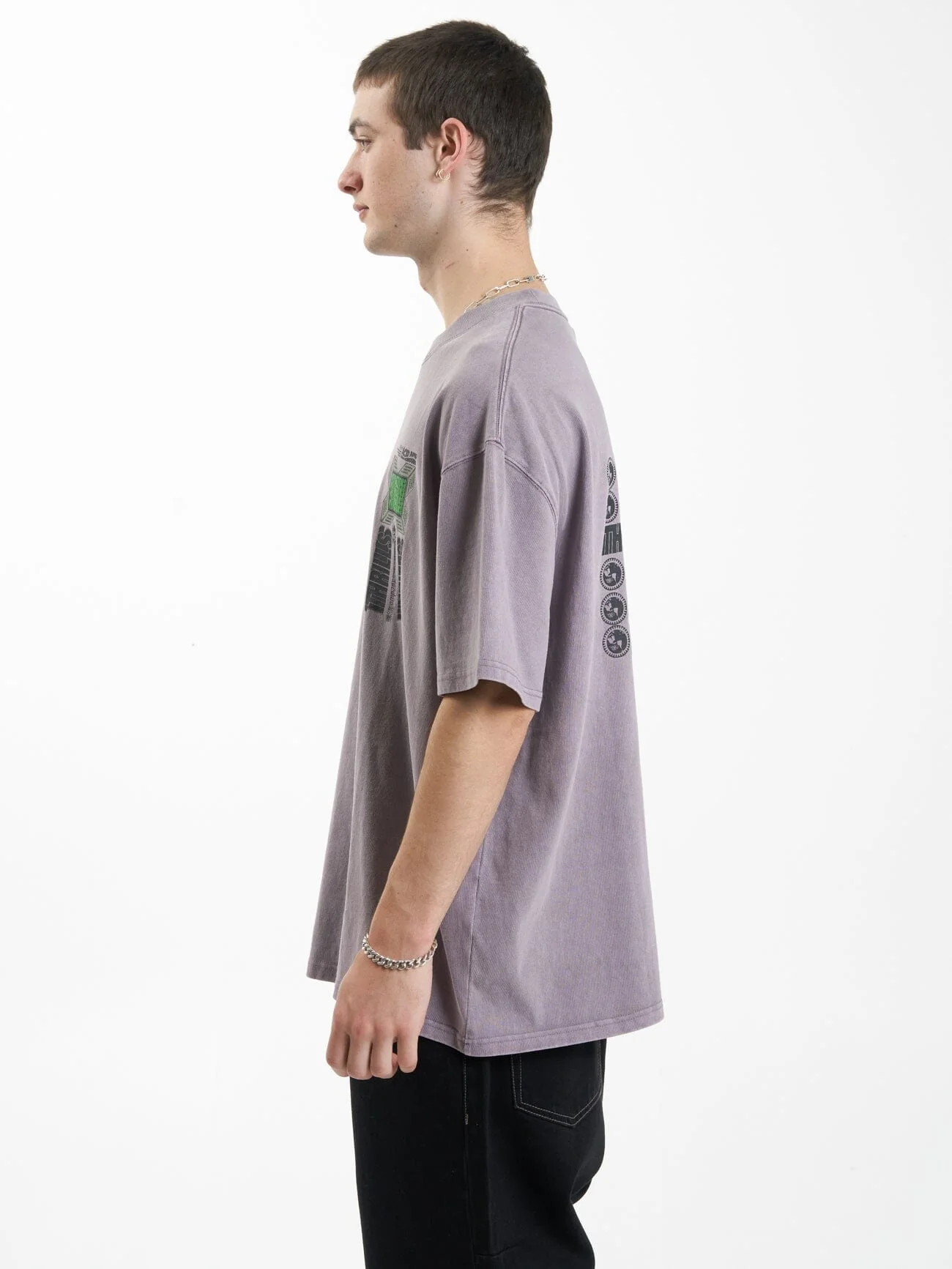 Vibrations Box Fit Oversize Tee - Mineral Gray - Image 4