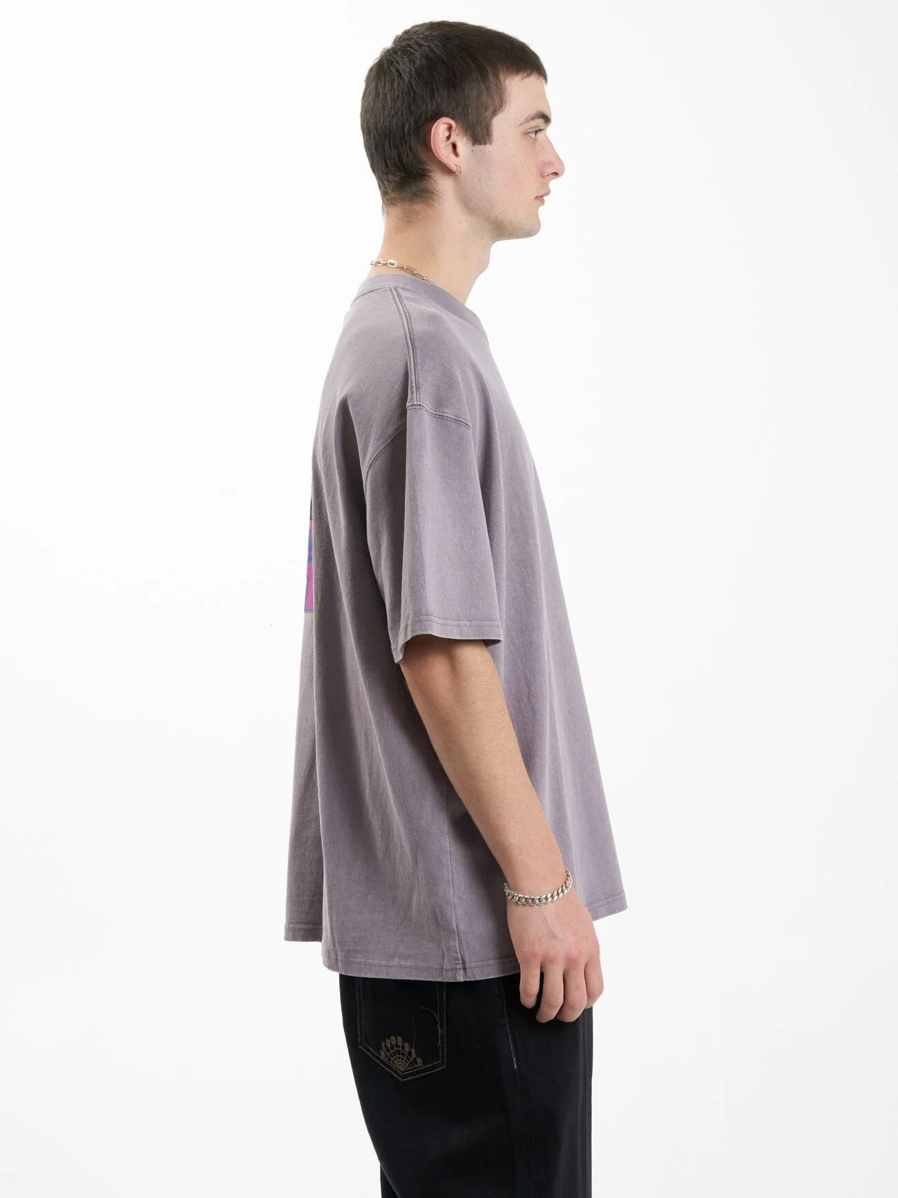 Vibrations Box Fit Oversize Tee - Mineral Gray - Image 5