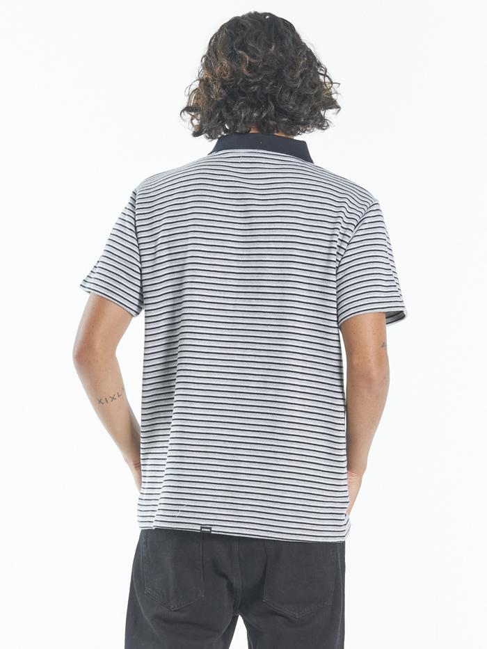 Warp Zone Polo - Grey Marle - Image 2